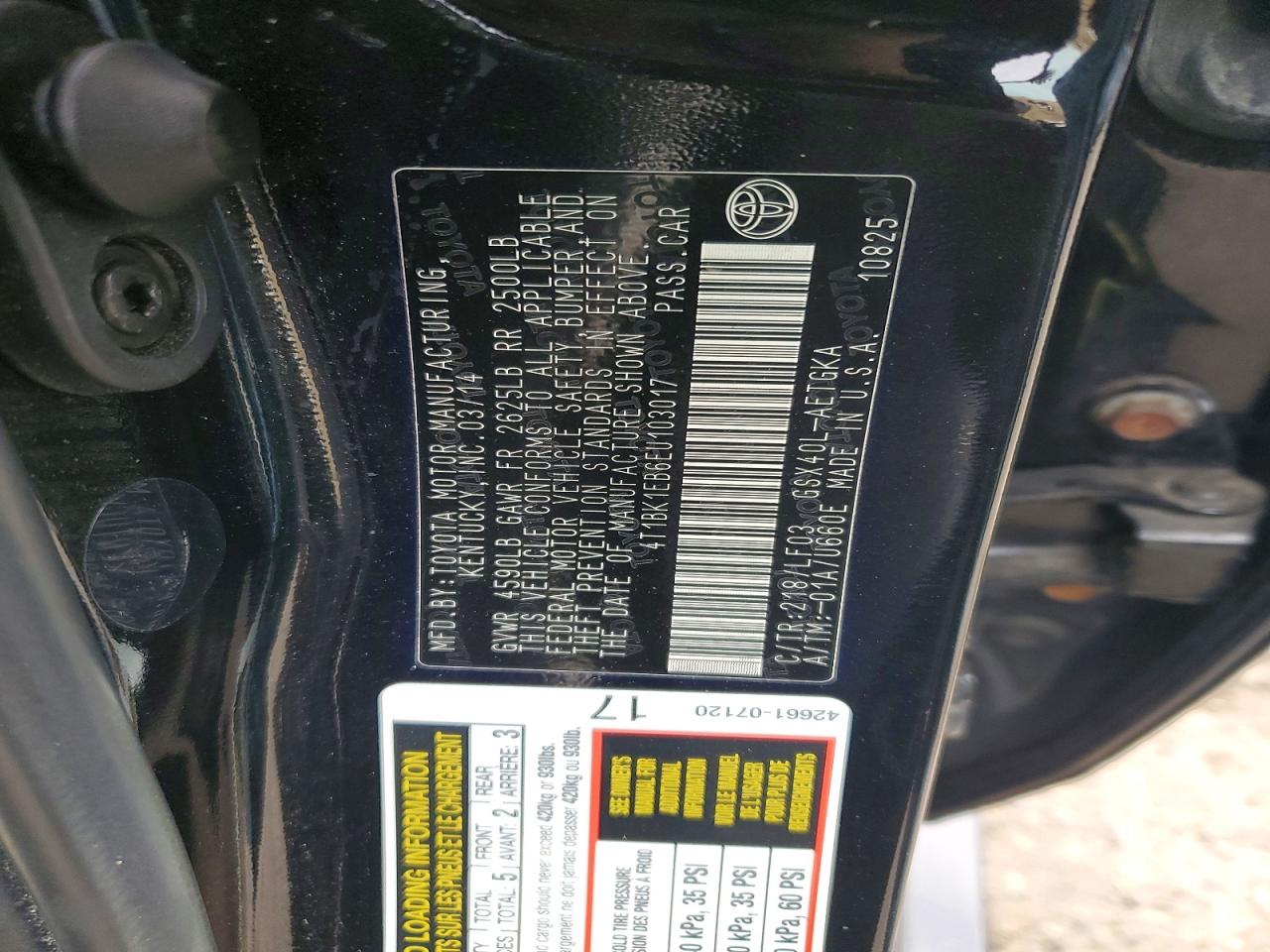 2014 Toyota Avalon Xle Premium Черный vin: 4T1BK1EB6EU103017