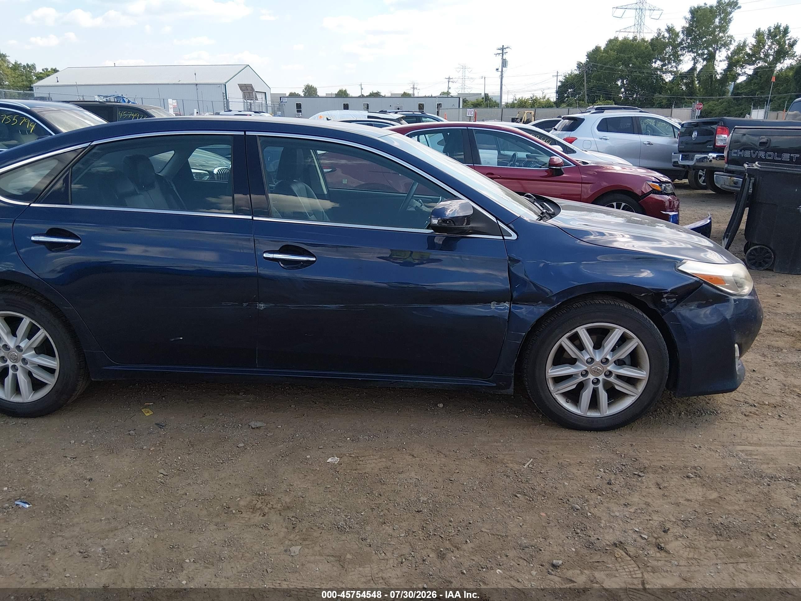 2014 Toyota Avalon Xle Blue vin: 4T1BK1EB6EU121663