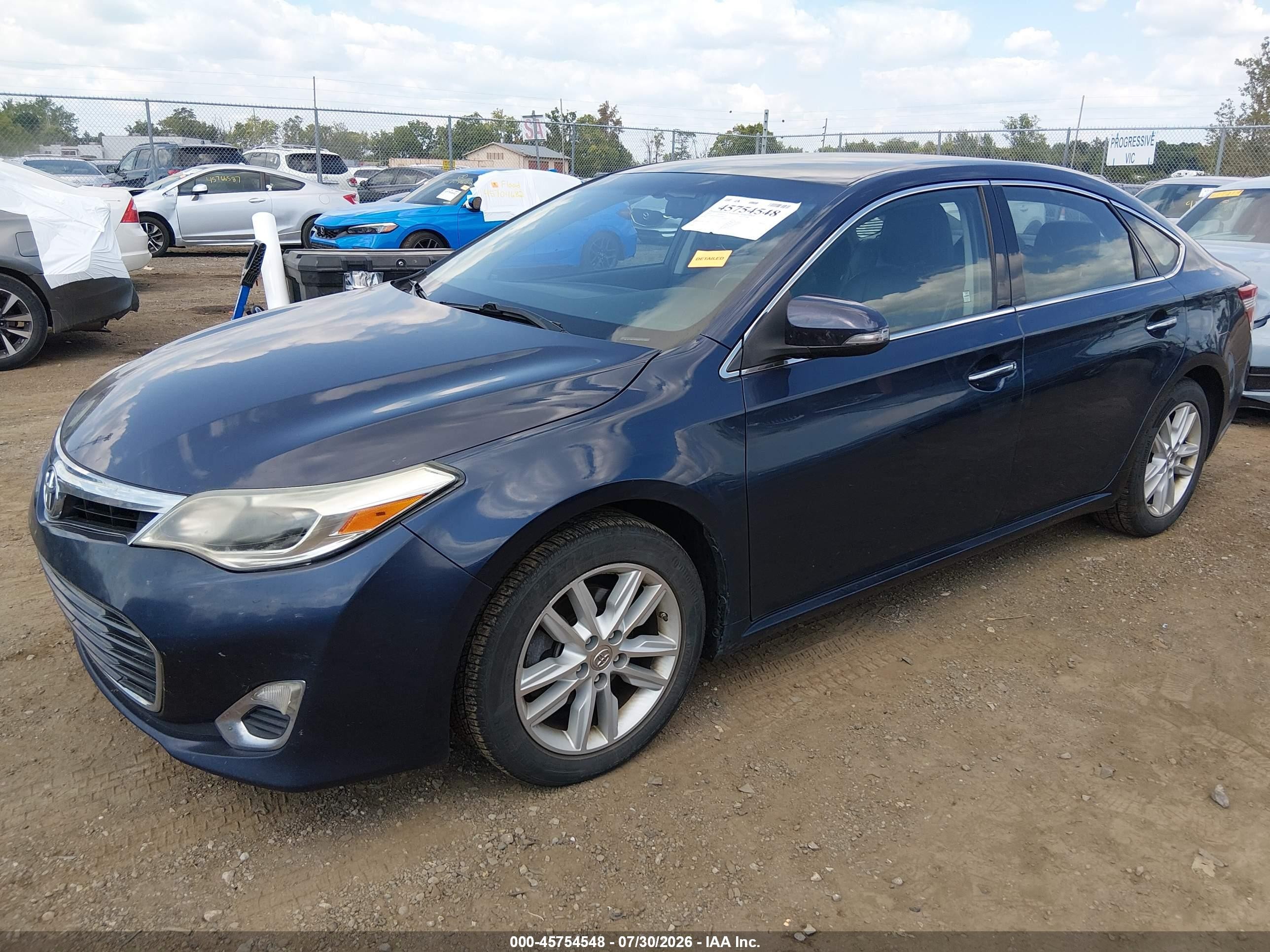 2014 Toyota Avalon Xle Blue vin: 4T1BK1EB6EU121663