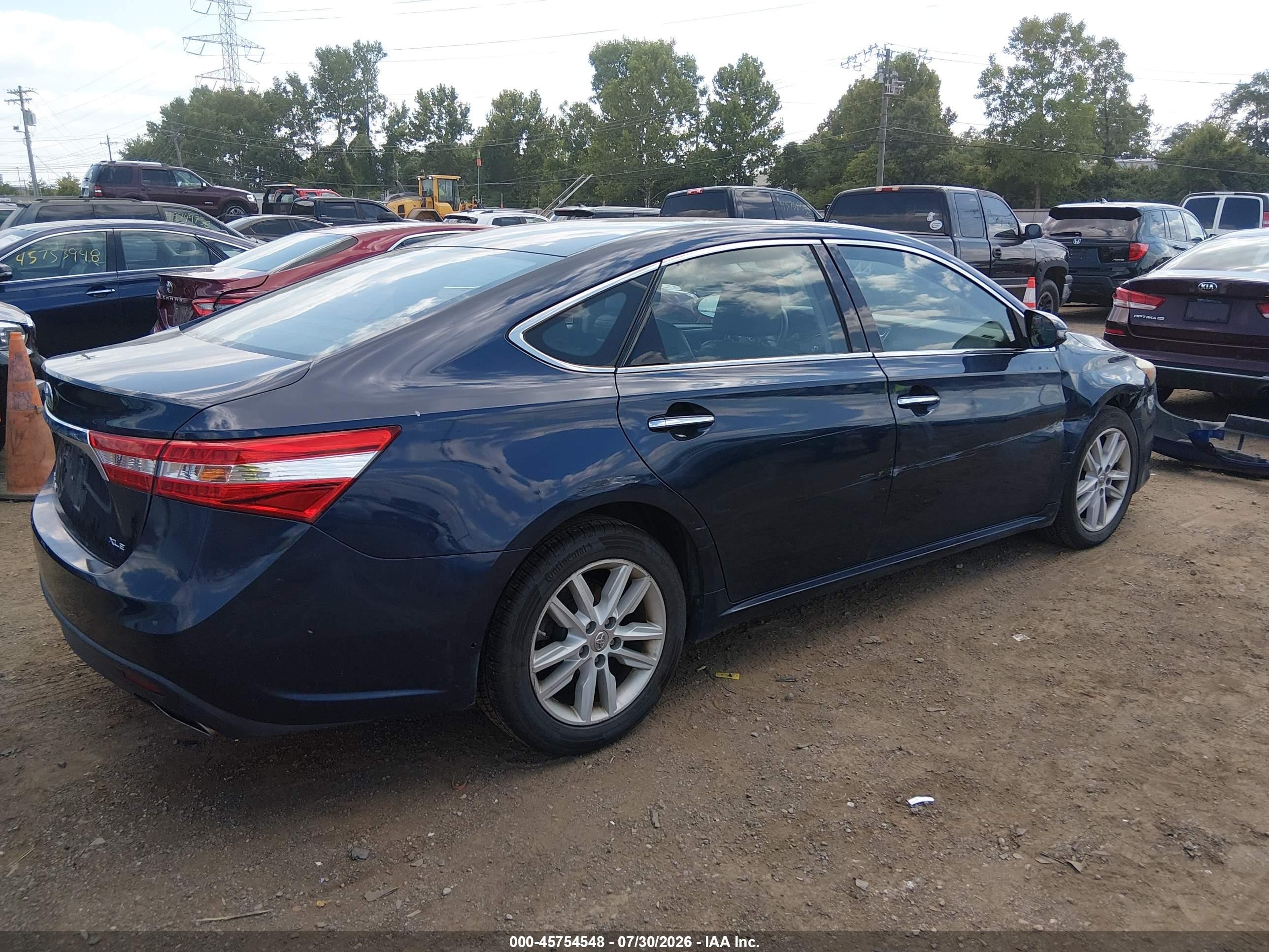 2014 Toyota Avalon Xle Blue vin: 4T1BK1EB6EU121663