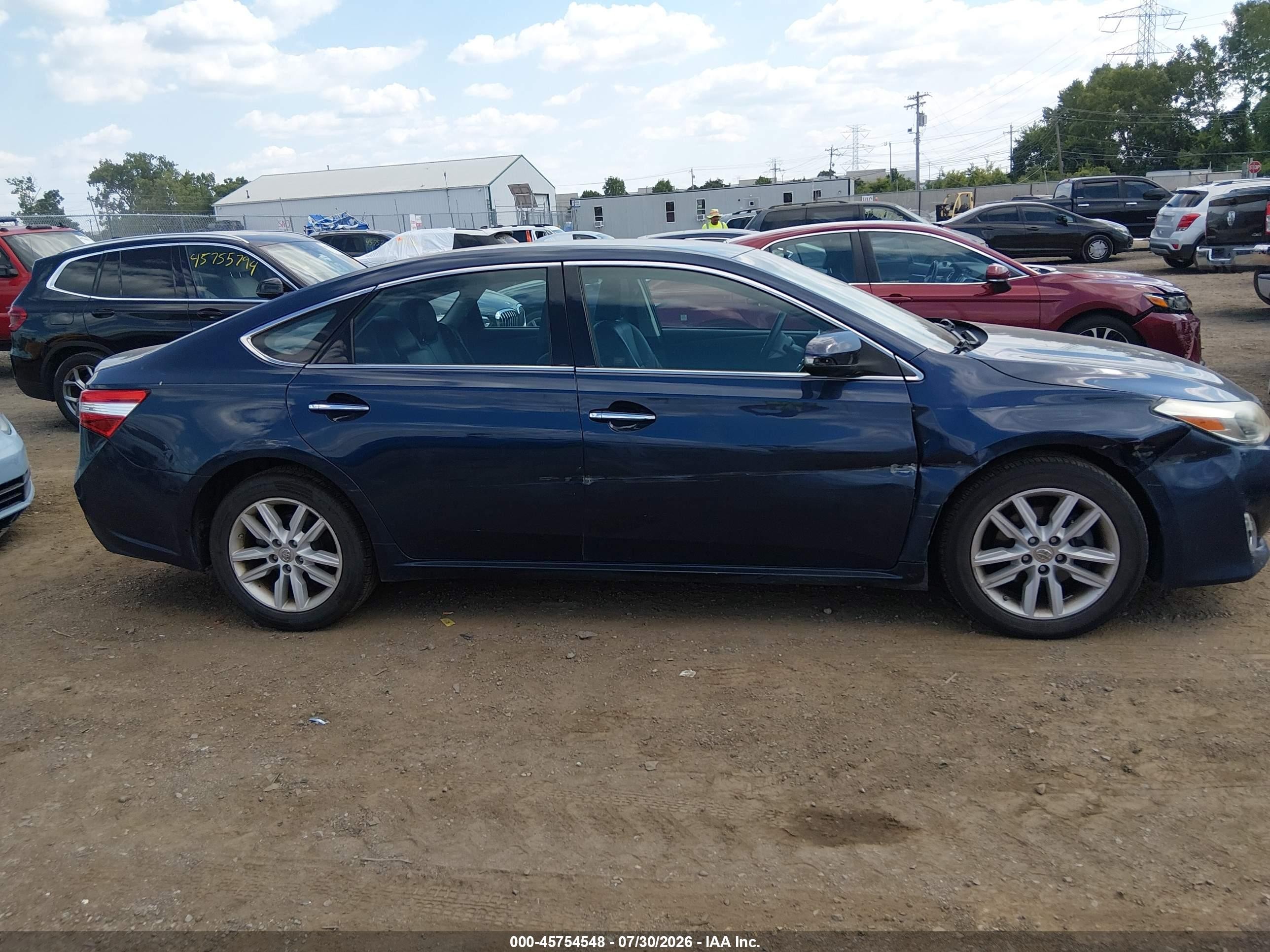 2014 Toyota Avalon Xle Blue vin: 4T1BK1EB6EU121663