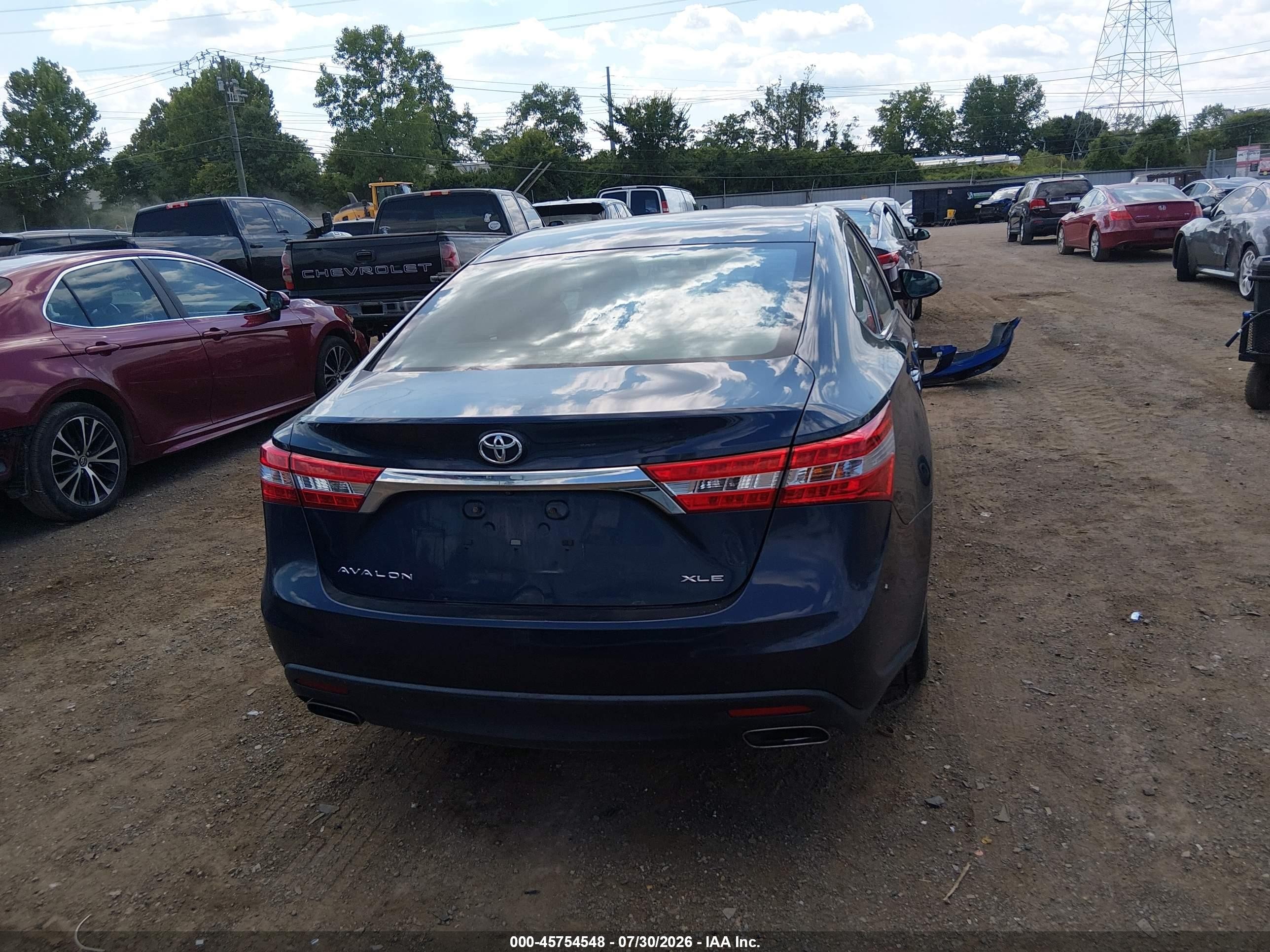 2014 Toyota Avalon Xle Blue vin: 4T1BK1EB6EU121663