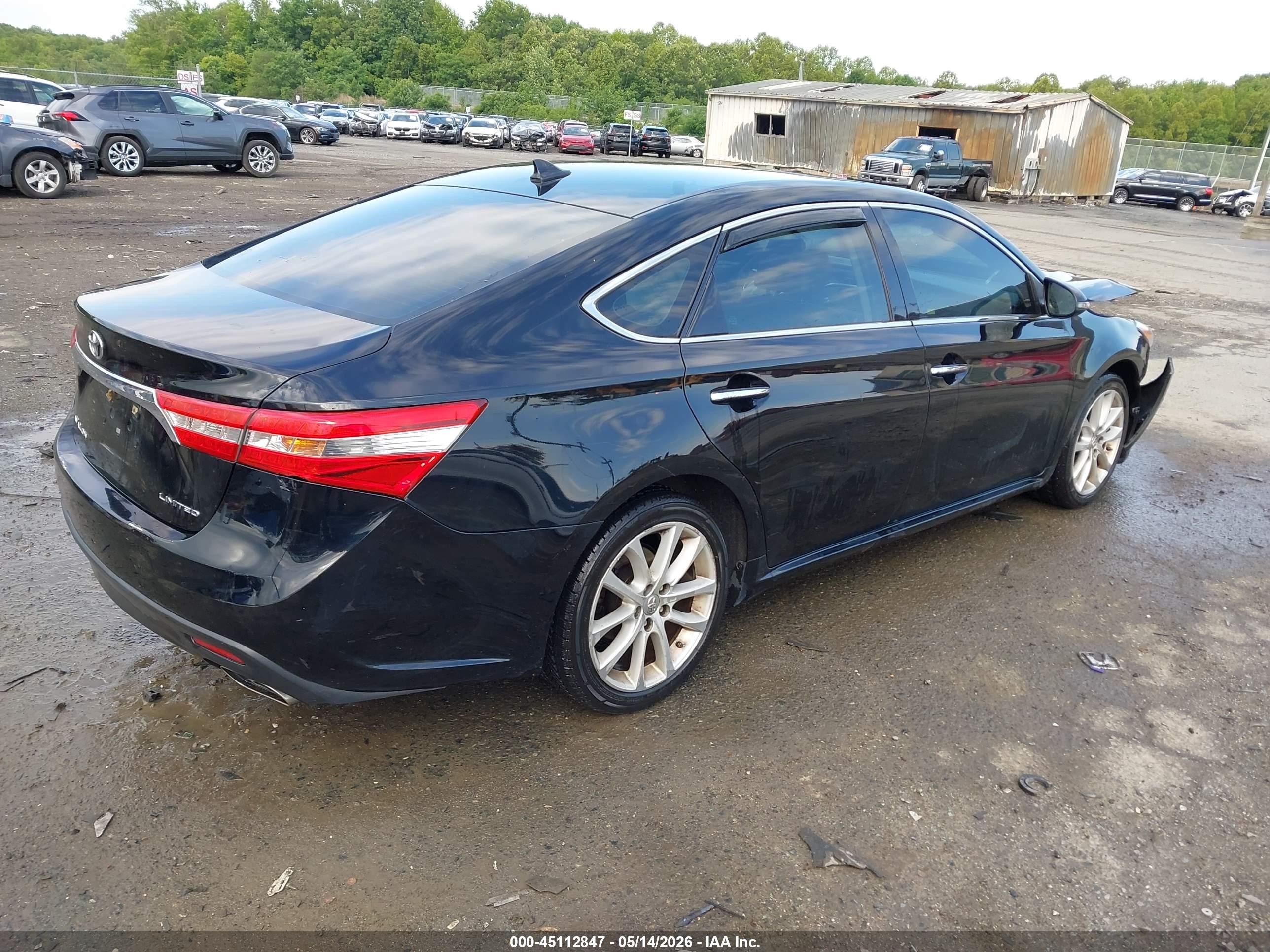2014 Toyota Avalon Limited Black vin: 4T1BK1EB6EU129794
