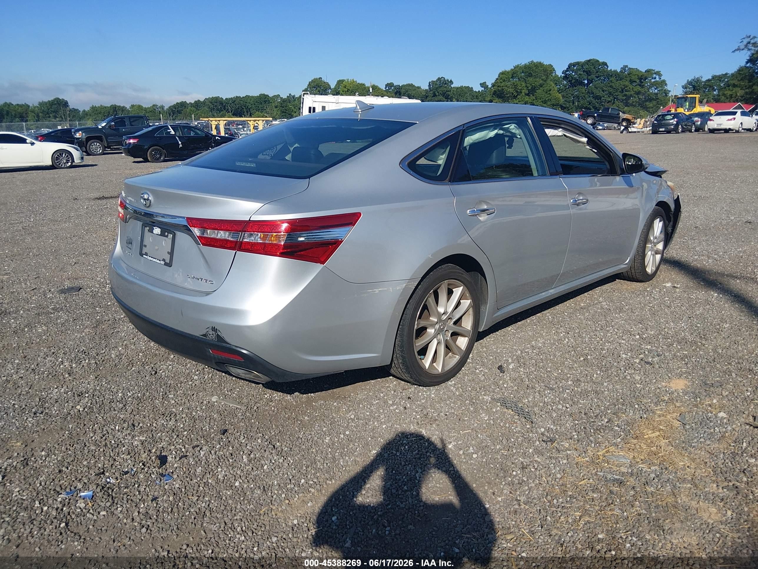 2013 Toyota Avalon Limited Silver vin: 4T1BK1EB7DU015849