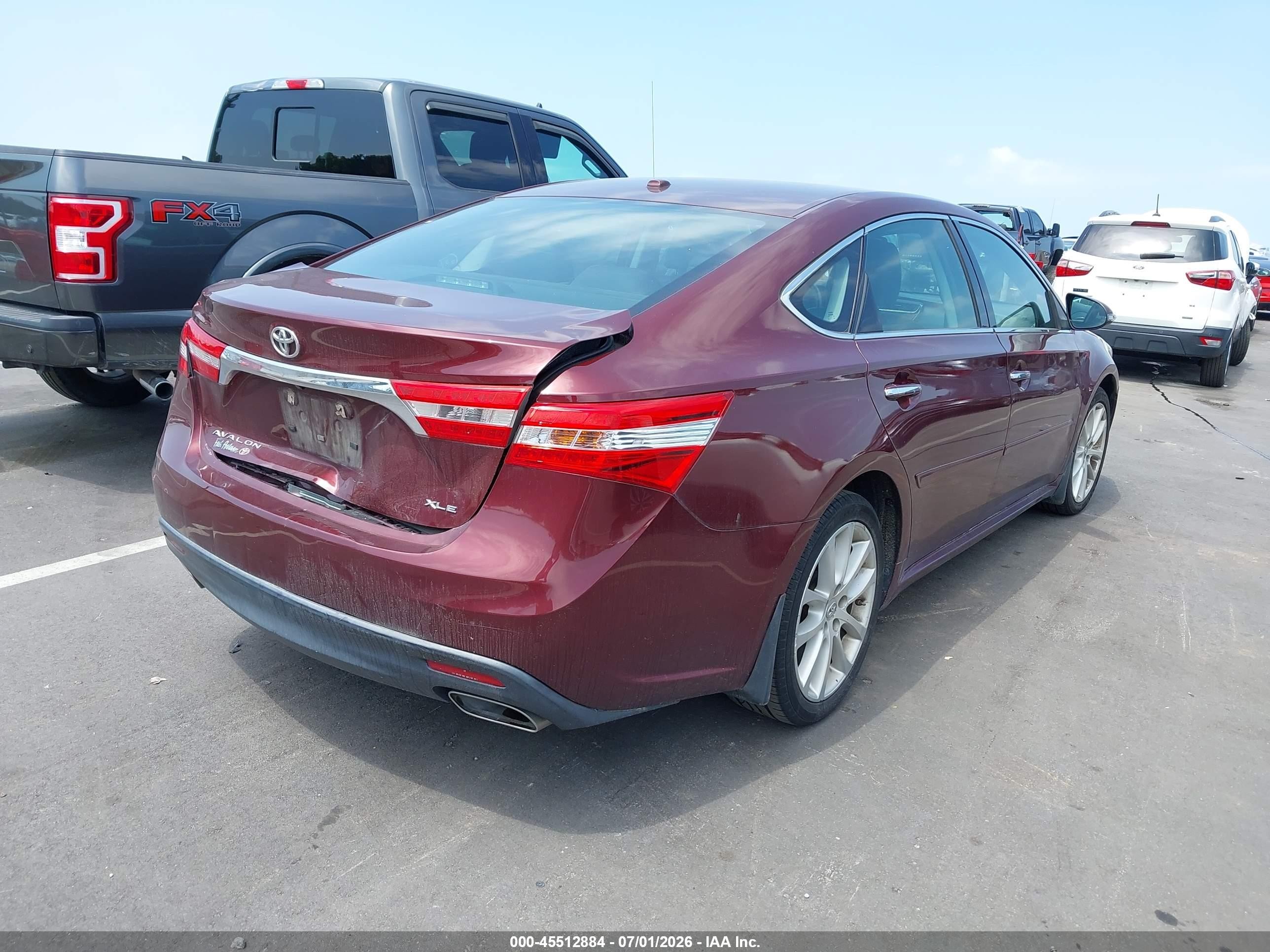 2013 Toyota Avalon Xle Touring Burgundy vin: 4T1BK1EB7DU020520