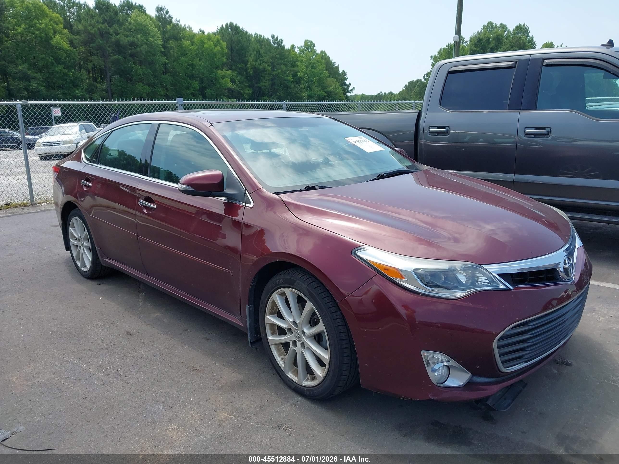 2013 Toyota Avalon Xle Touring Burgundy vin: 4T1BK1EB7DU020520