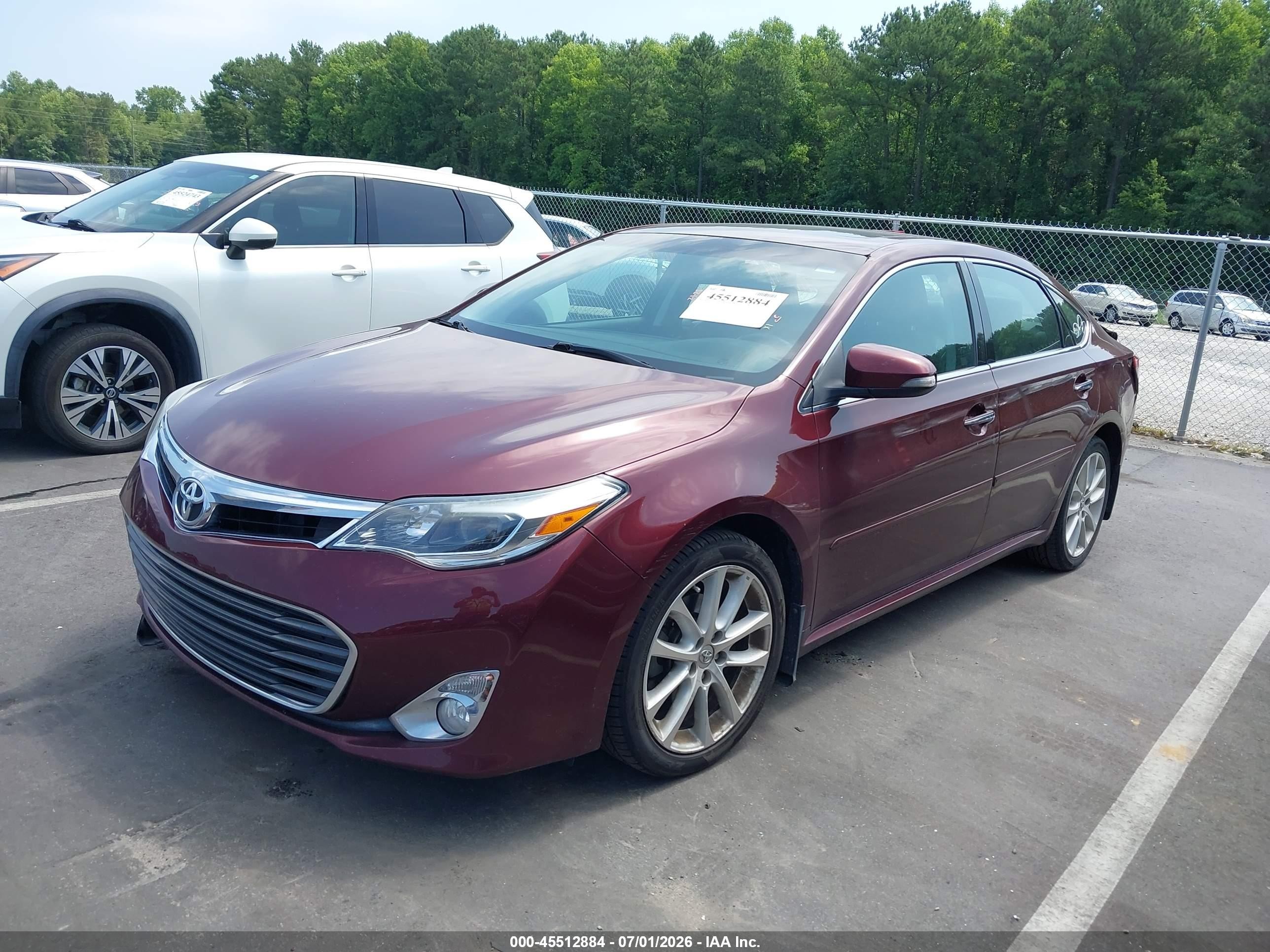 2013 Toyota Avalon Xle Touring Burgundy vin: 4T1BK1EB7DU020520