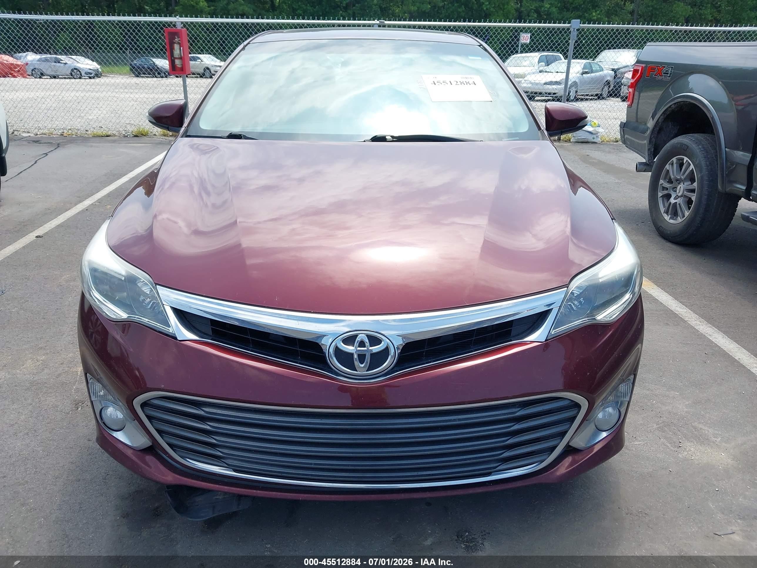 2013 Toyota Avalon Xle Touring Burgundy vin: 4T1BK1EB7DU020520