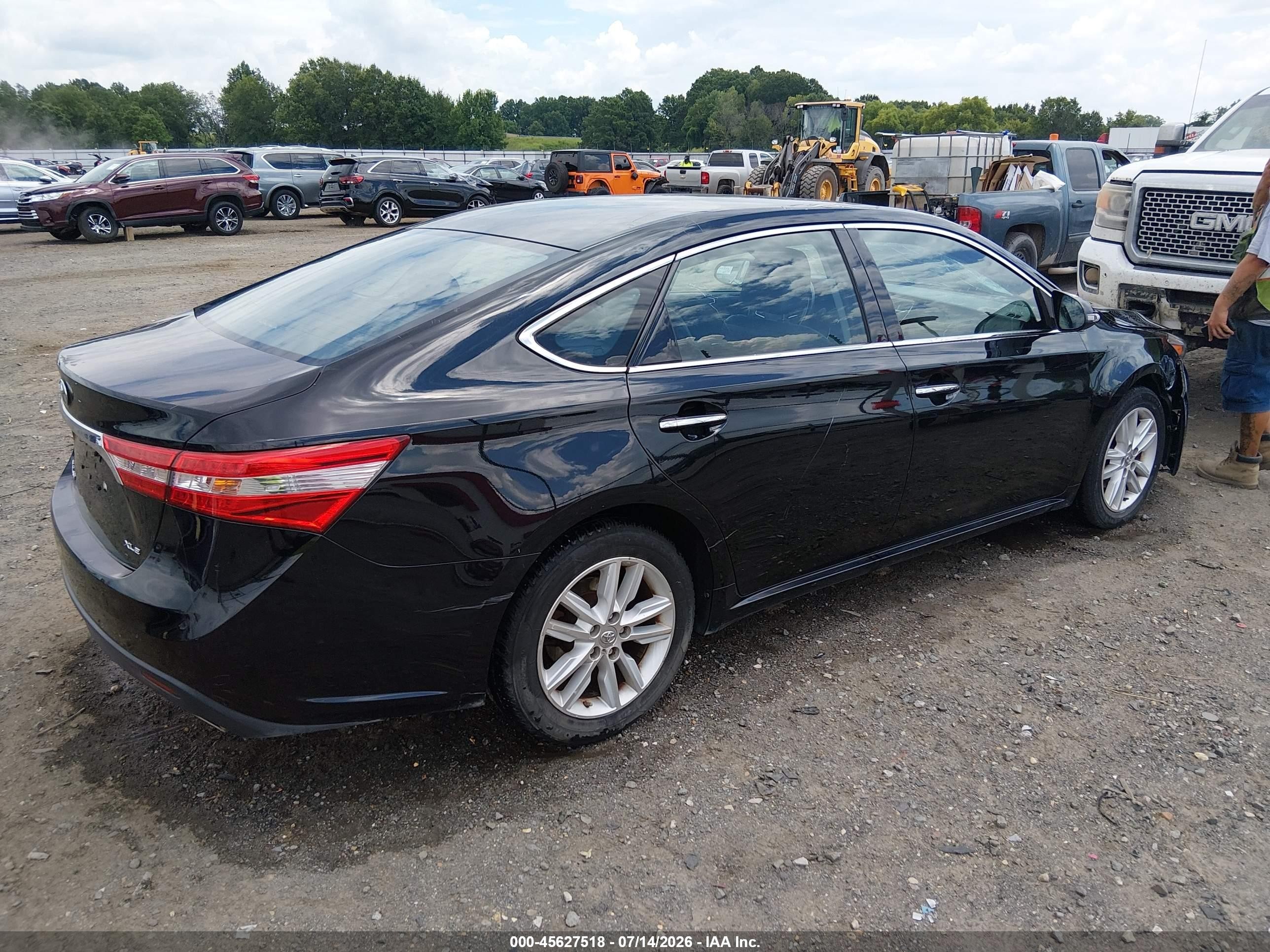 2013 Toyota Avalon Xle Black vin: 4T1BK1EB7DU025877