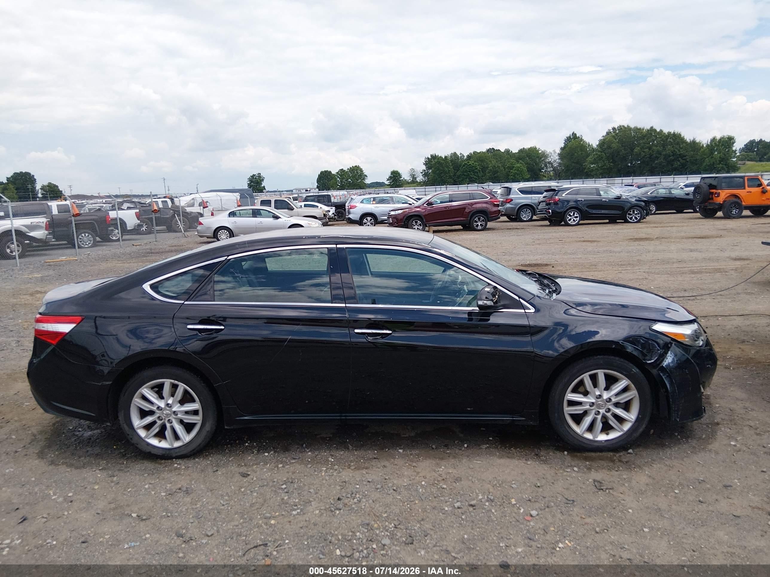 2013 Toyota Avalon Xle Black vin: 4T1BK1EB7DU025877