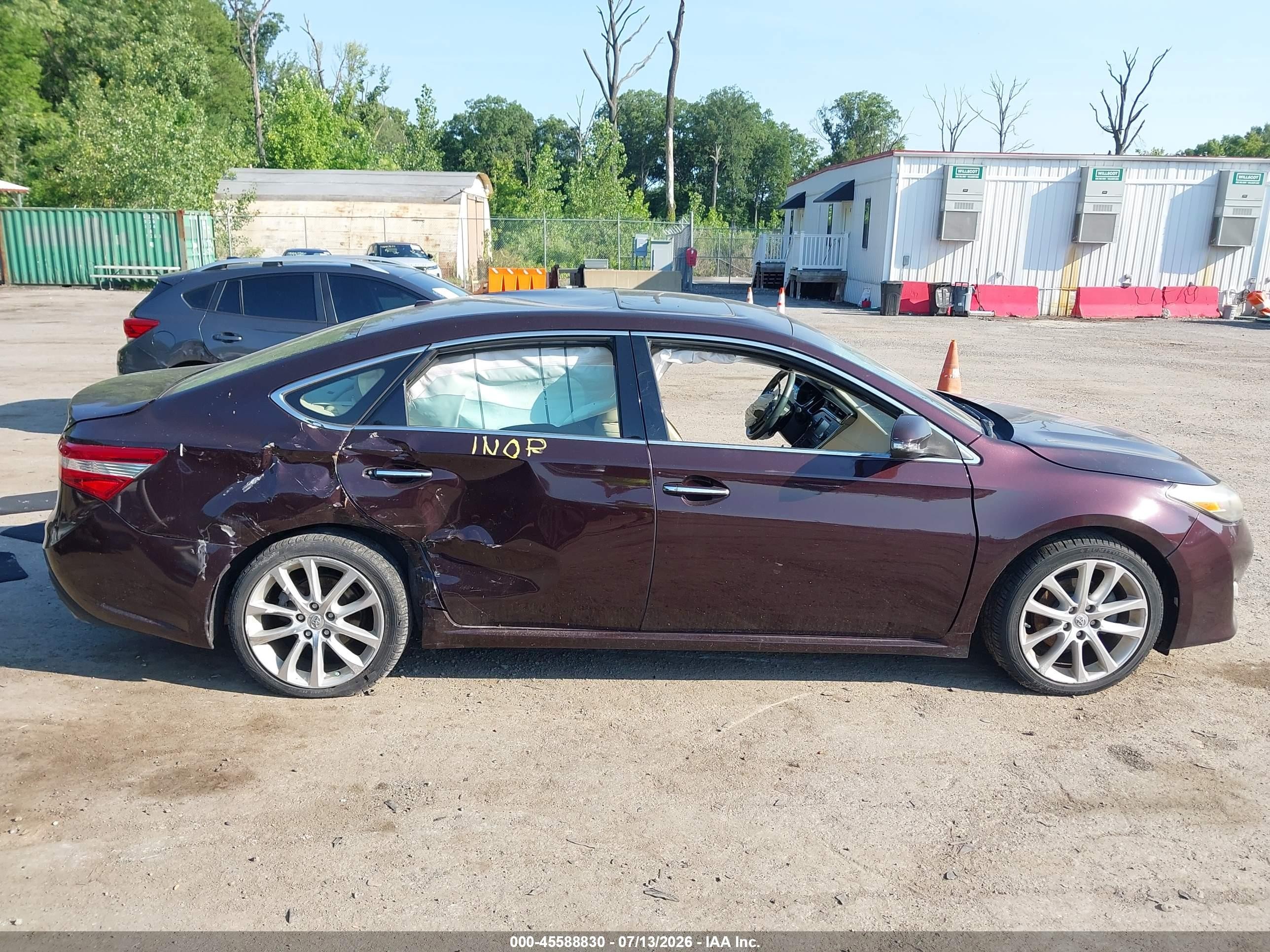 2013 Toyota Avalon Xle Touring Бордовый vin: 4T1BK1EB7DU038287