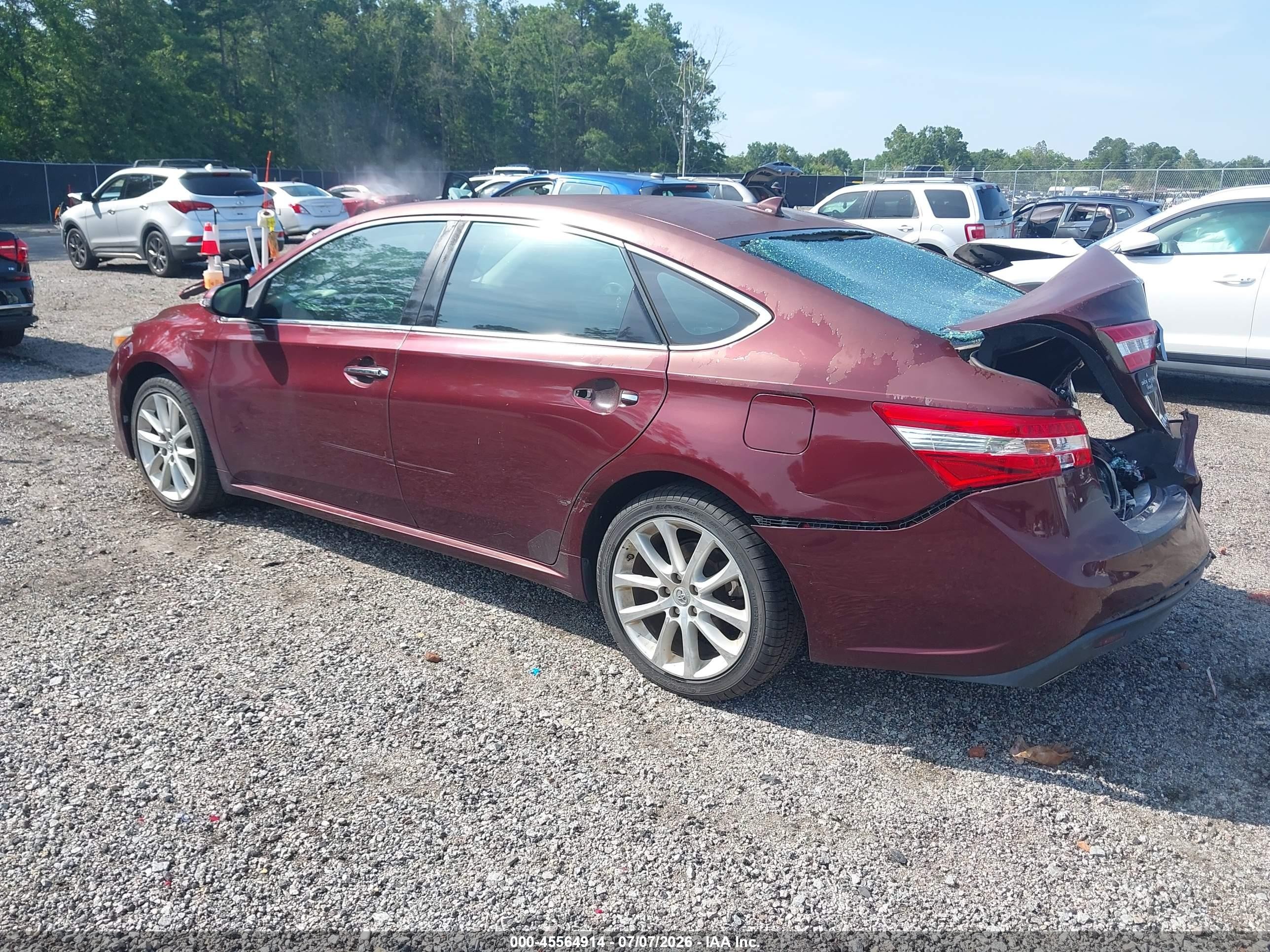 2013 Toyota Avalon Limited Red vin: 4T1BK1EB7DU041917