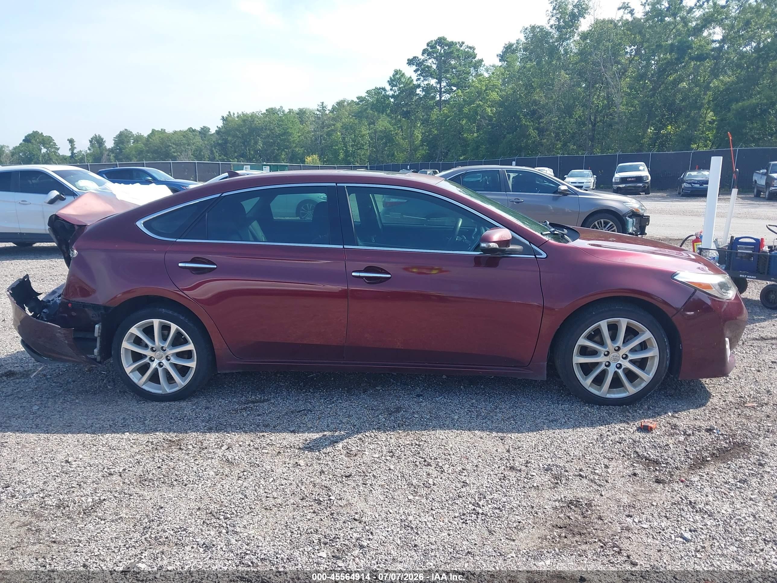 2013 Toyota Avalon Limited Red vin: 4T1BK1EB7DU041917