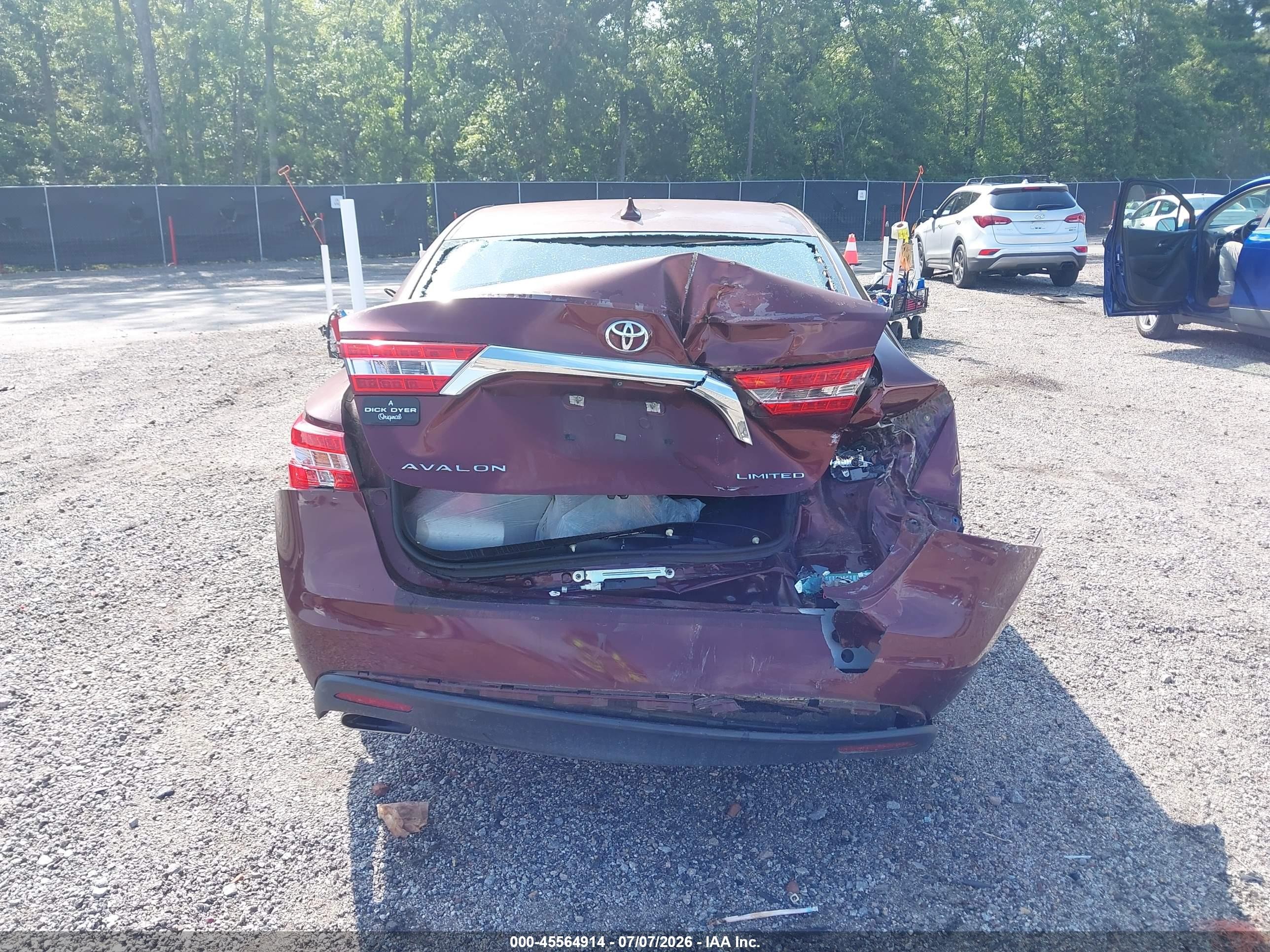 2013 Toyota Avalon Limited Red vin: 4T1BK1EB7DU041917