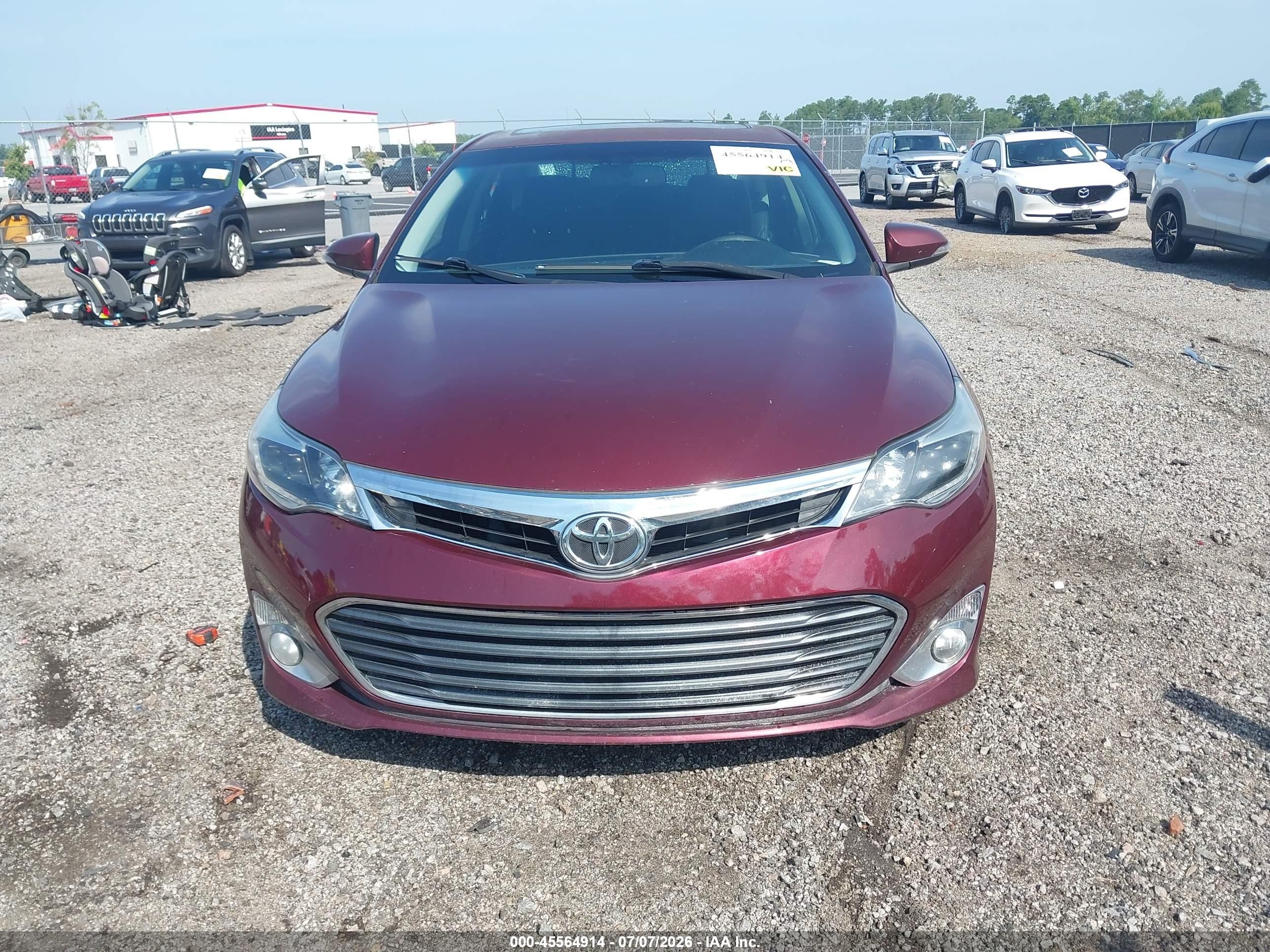2013 Toyota Avalon Limited Red vin: 4T1BK1EB7DU041917