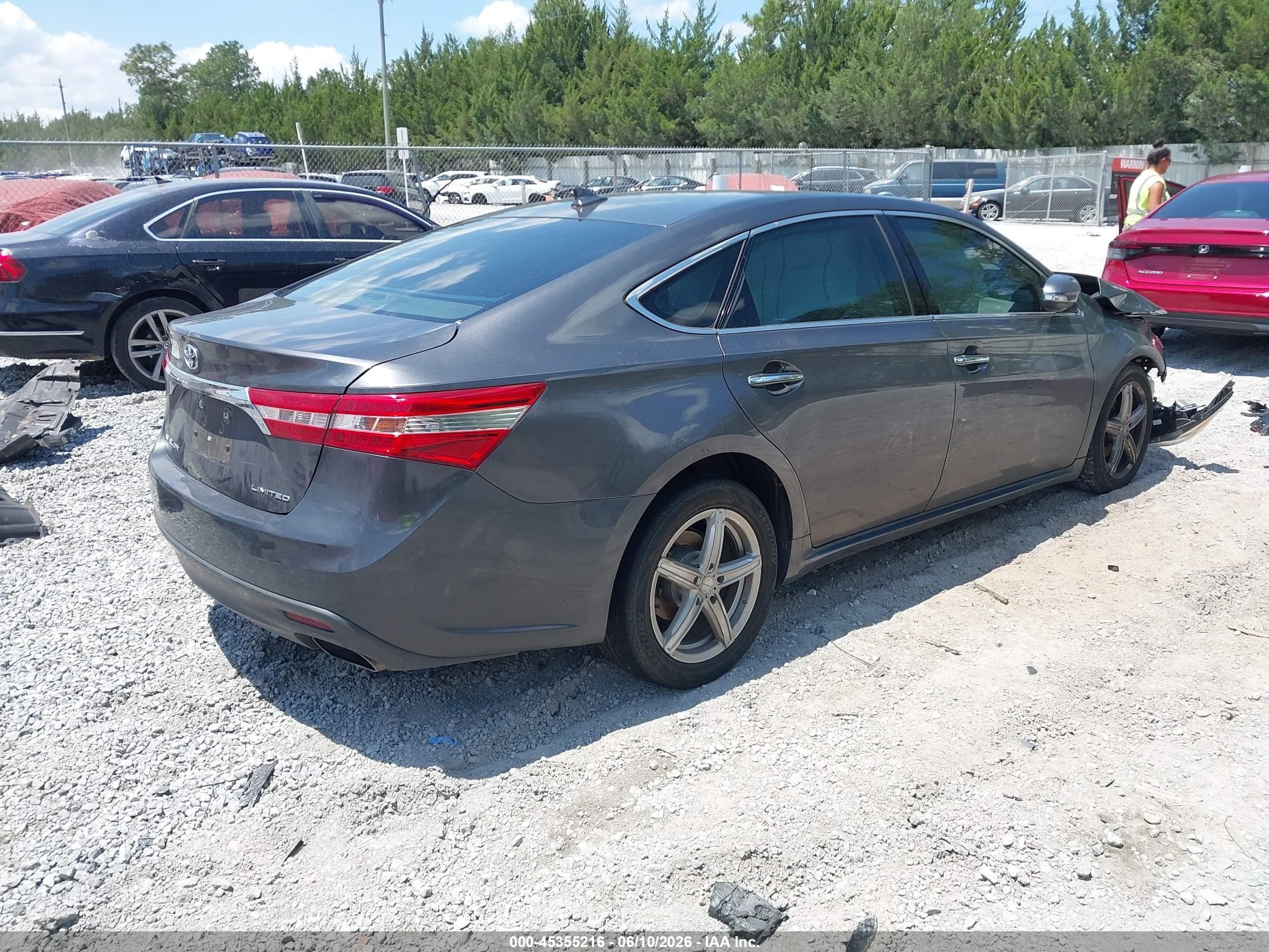 2013 Toyota Avalon Limited Gray vin: 4T1BK1EB7DU049855