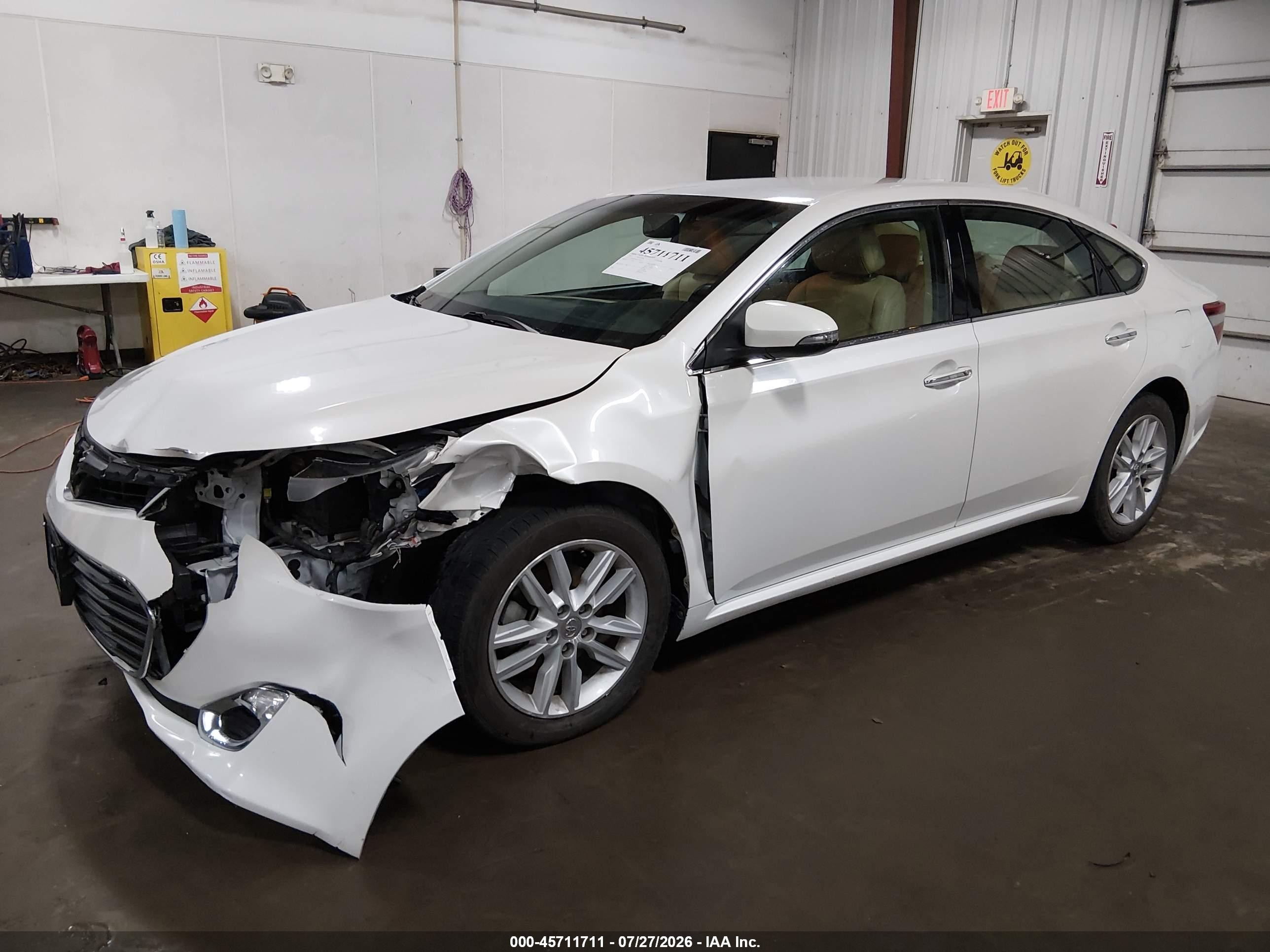 2013 Toyota Avalon Xle White vin: 4T1BK1EB7DU076585