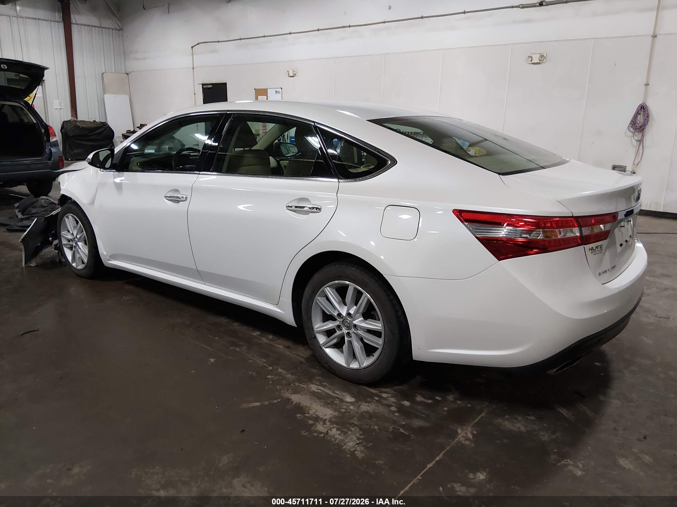 2013 Toyota Avalon Xle White vin: 4T1BK1EB7DU076585