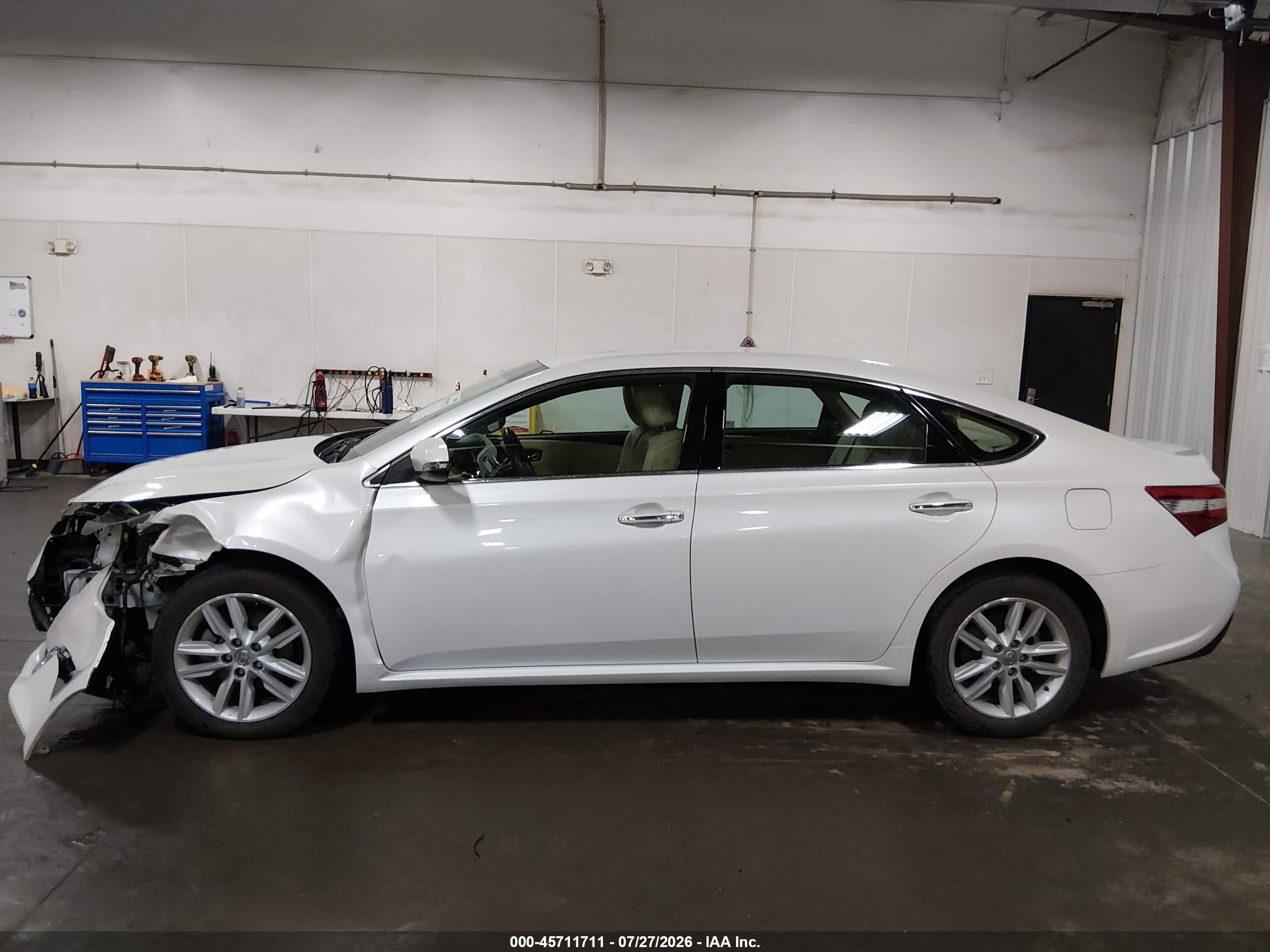 2013 Toyota Avalon Xle White vin: 4T1BK1EB7DU076585