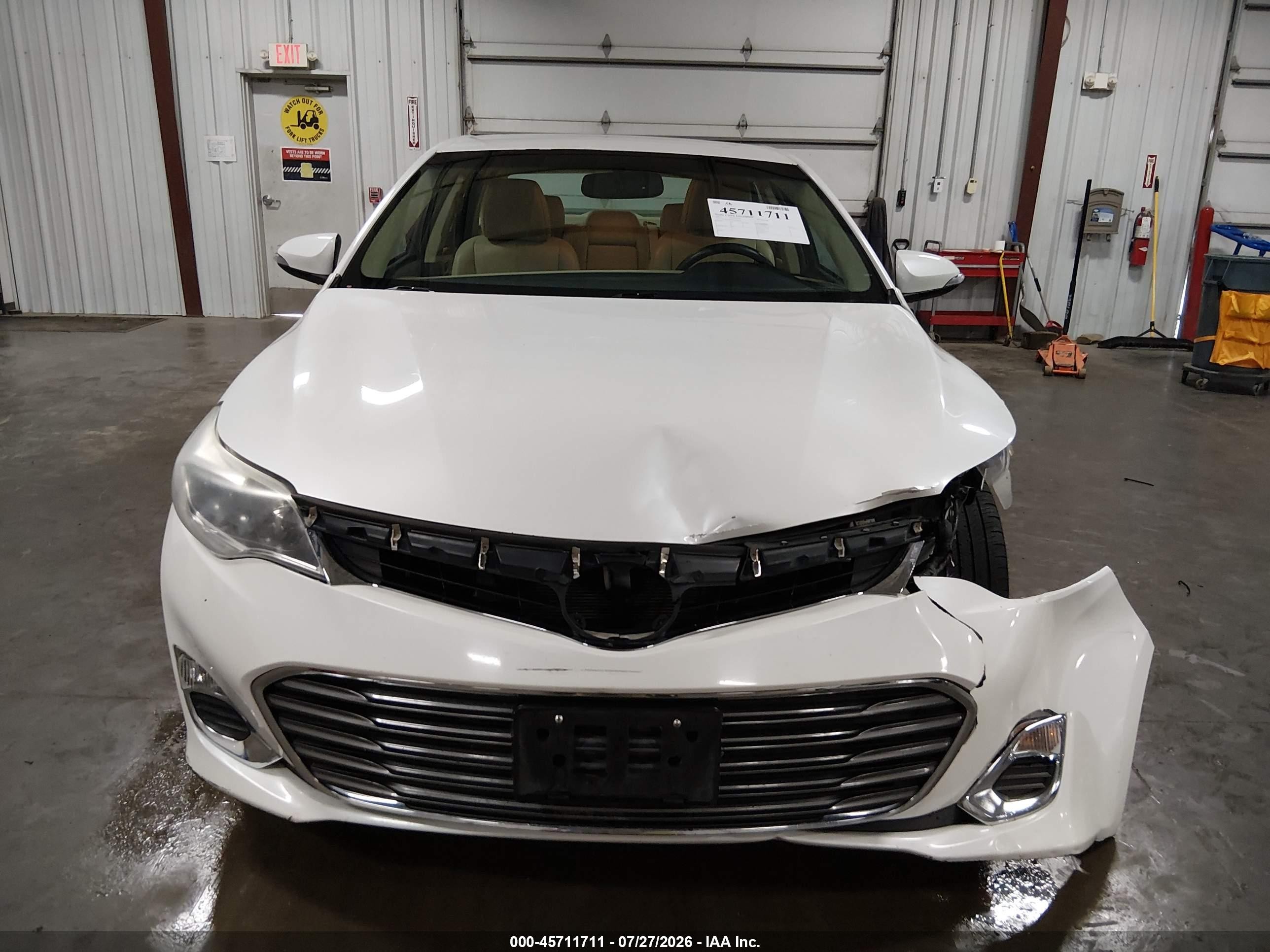2013 Toyota Avalon Xle White vin: 4T1BK1EB7DU076585