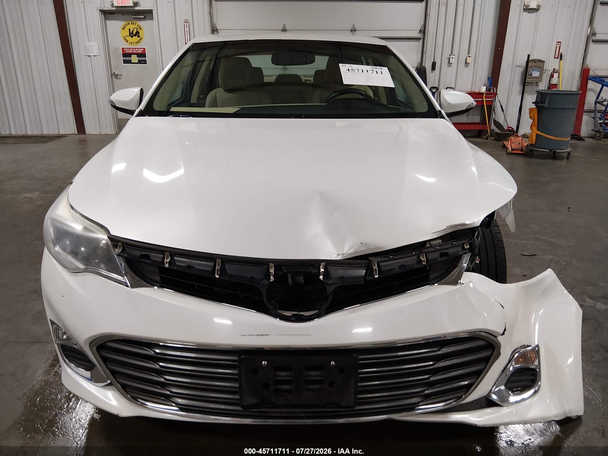 2013 Toyota Avalon Xle White vin: 4T1BK1EB7DU076585