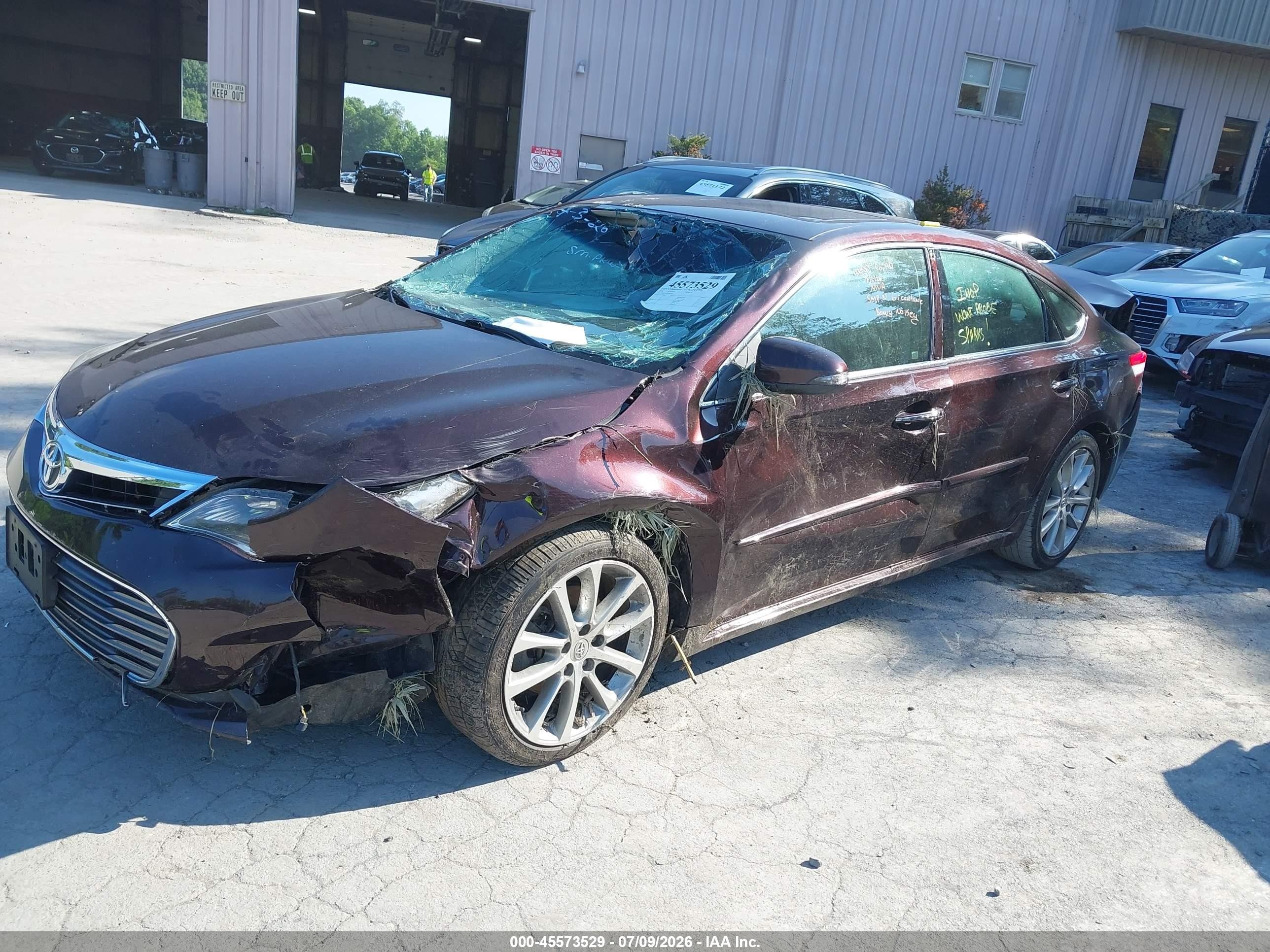 2014 Toyota Avalon Xle Touring Maroon vin: 4T1BK1EB7EU092383