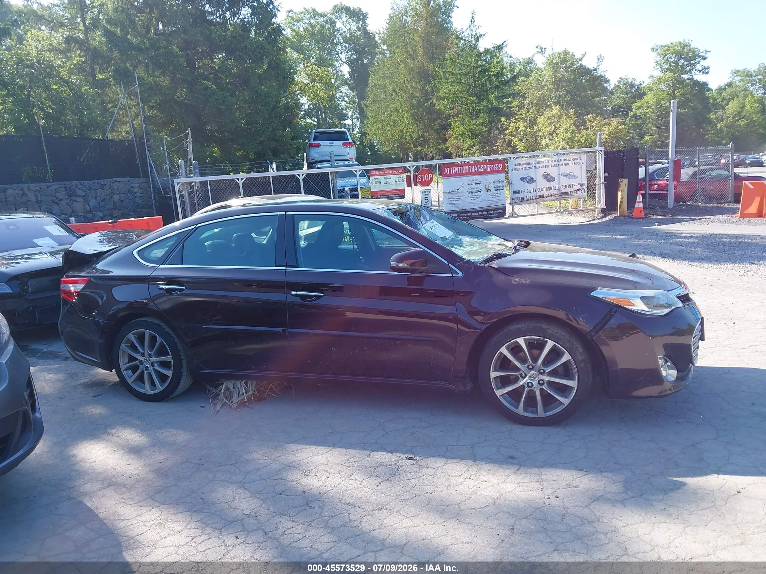 2014 Toyota Avalon Xle Touring Maroon vin: 4T1BK1EB7EU092383