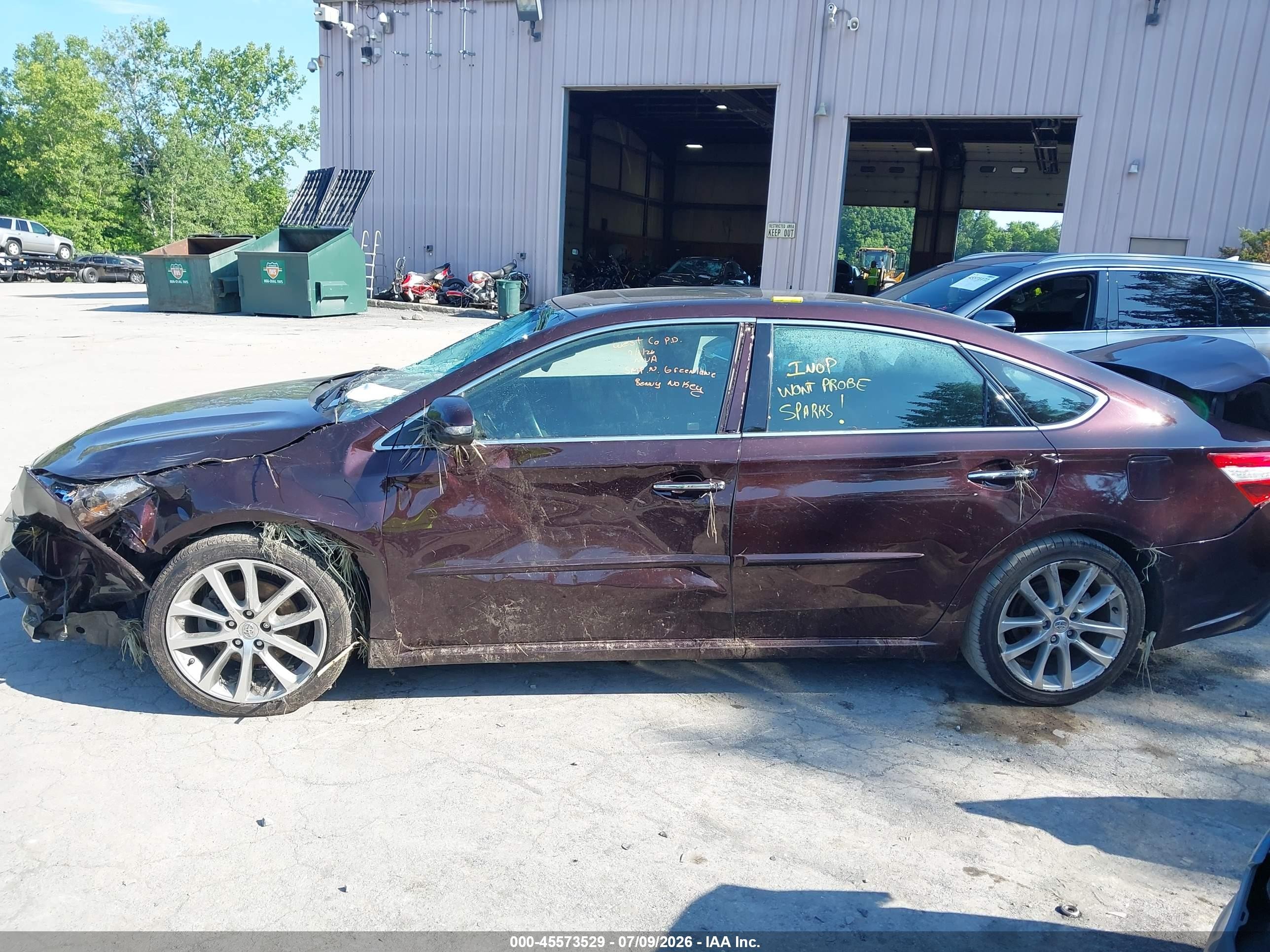 2014 Toyota Avalon Xle Touring Maroon vin: 4T1BK1EB7EU092383