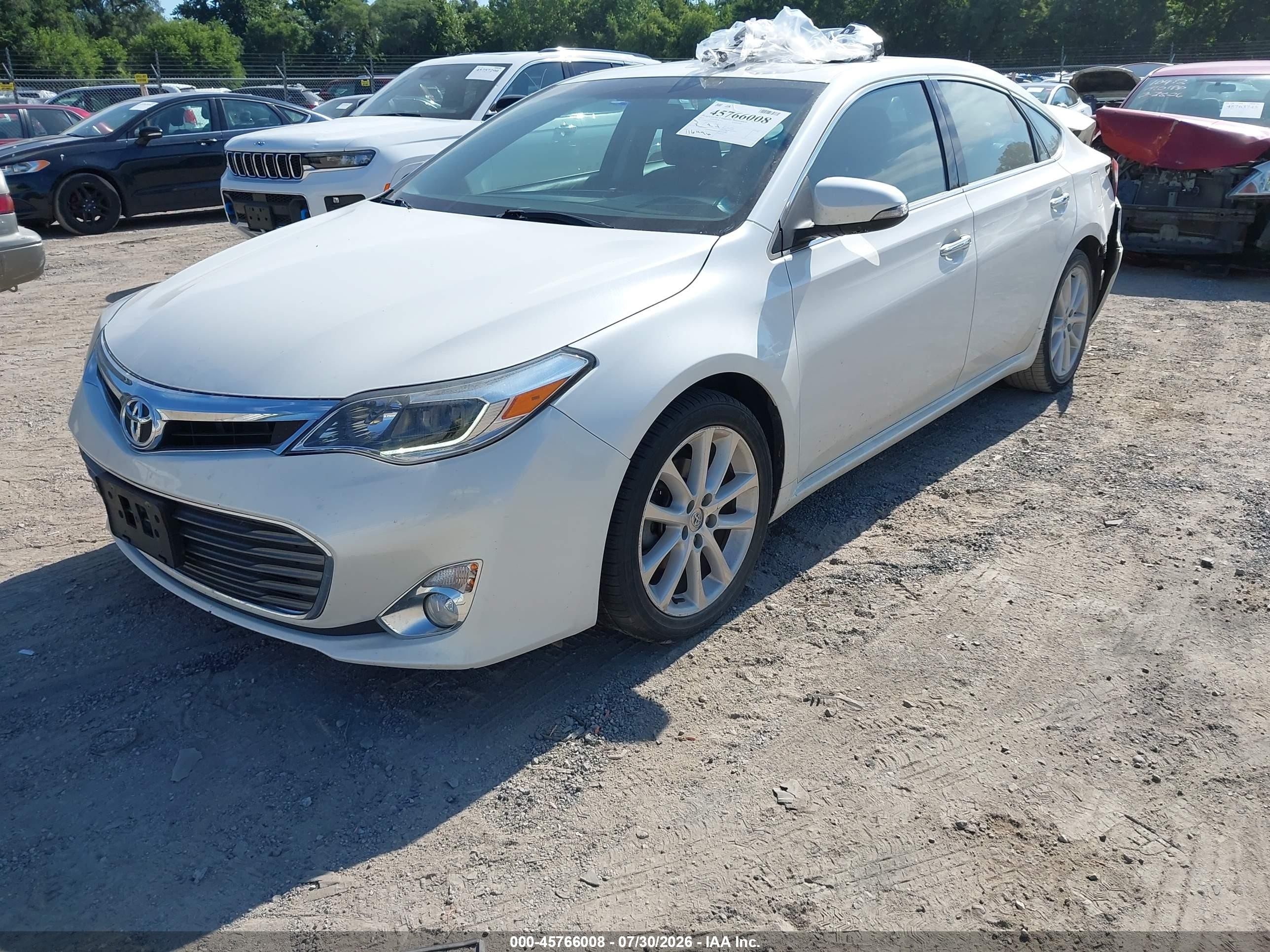 2014 Toyota Avalon Limited White vin: 4T1BK1EB7EU105276