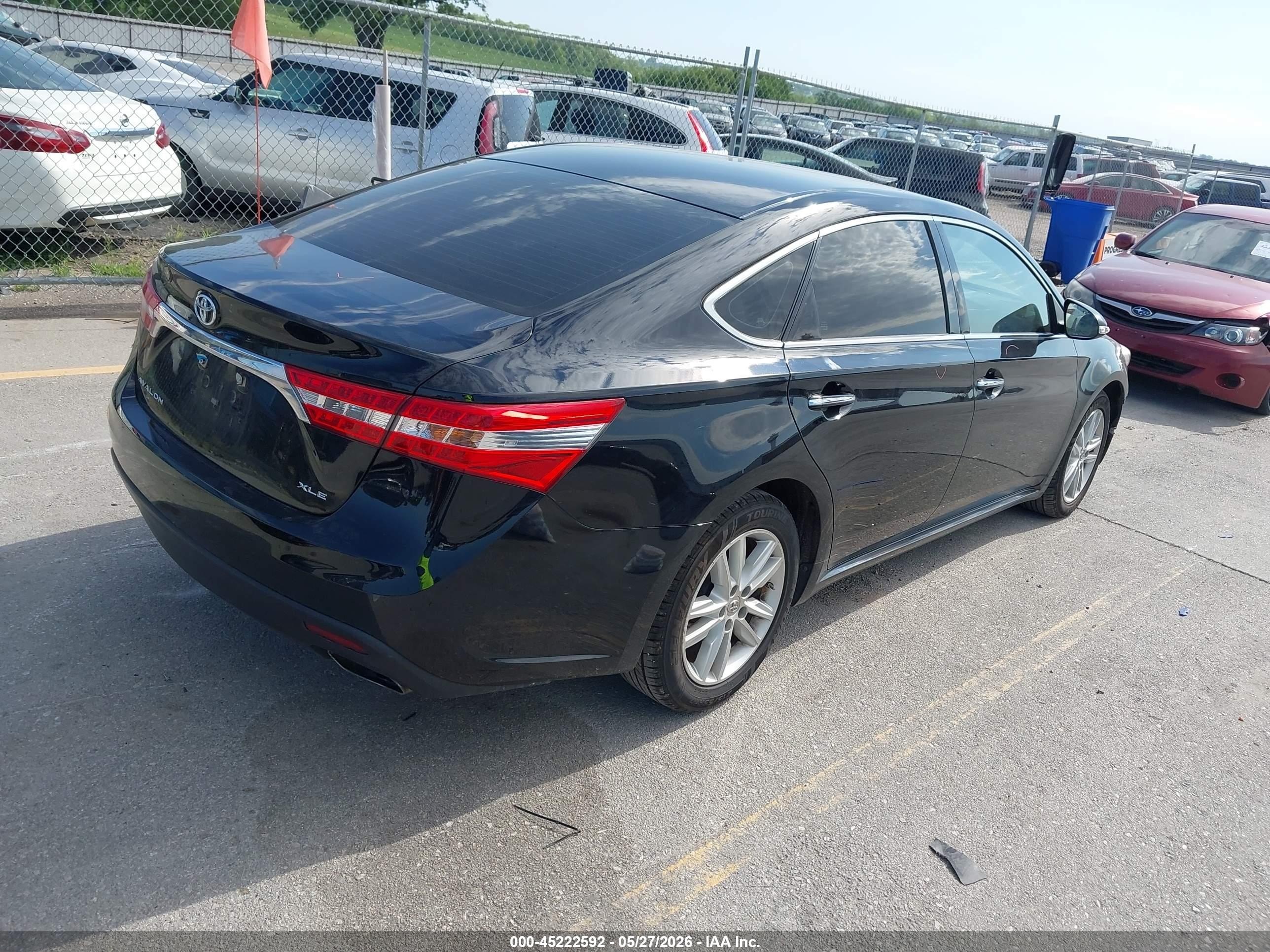 2014 Toyota Avalon Xle Black vin: 4T1BK1EB7EU114141