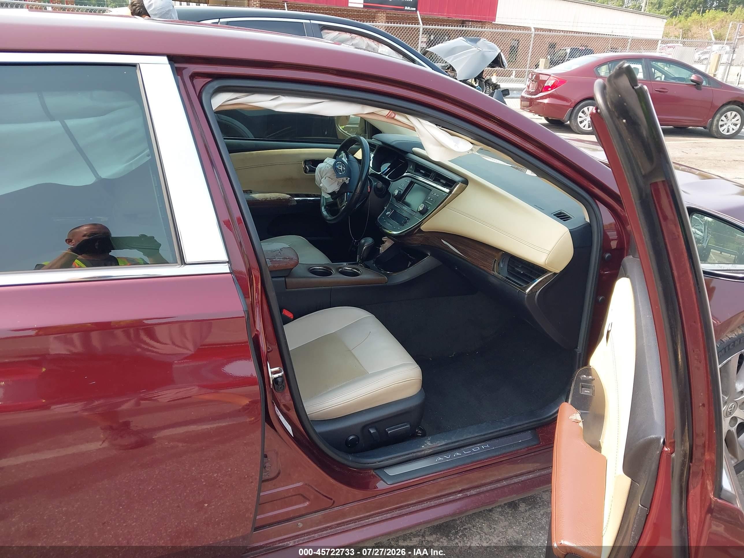 2014 Toyota Avalon Limited Burgundy vin: 4T1BK1EB7EU131568