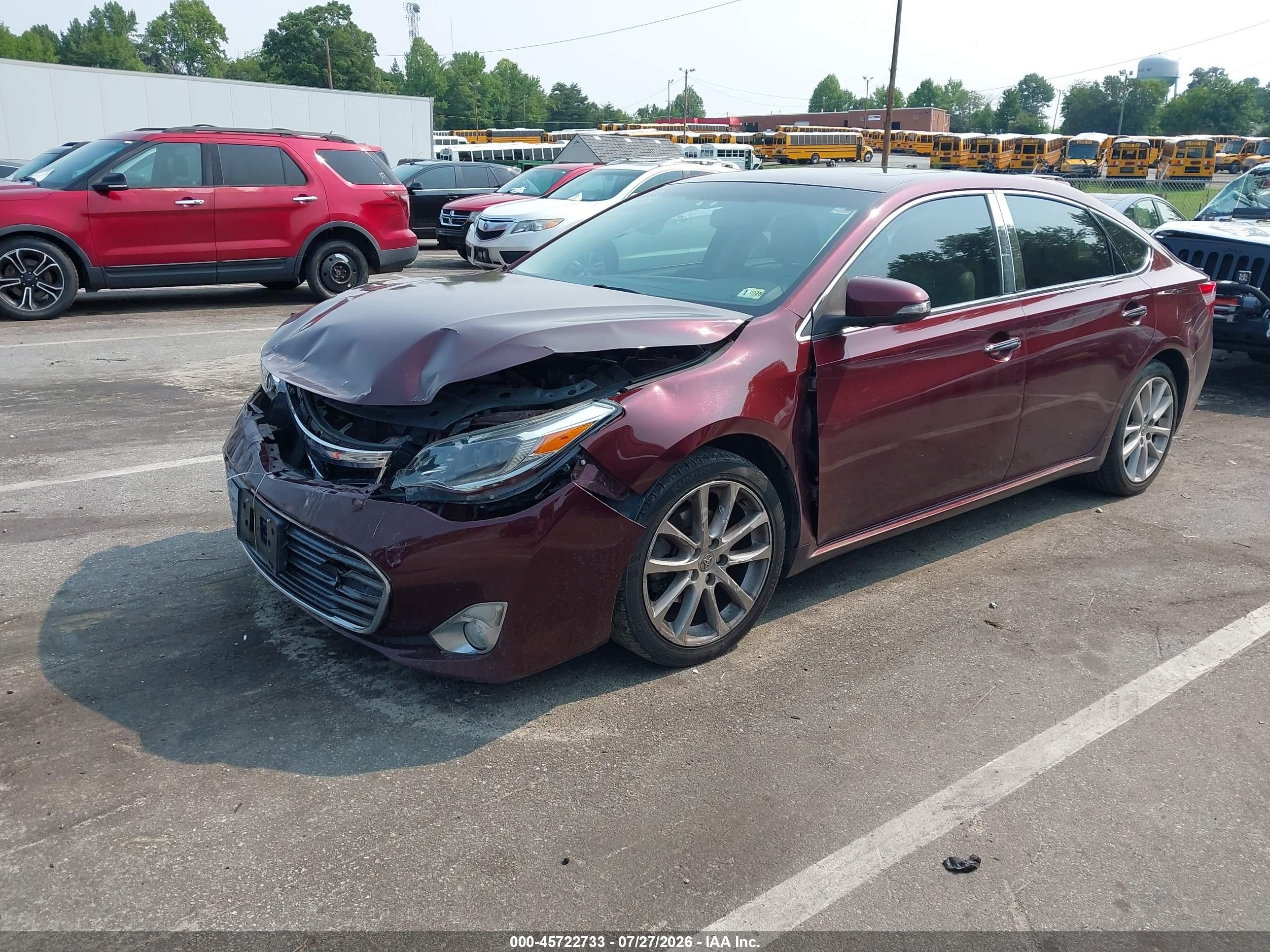 2014 Toyota Avalon Limited Burgundy vin: 4T1BK1EB7EU131568