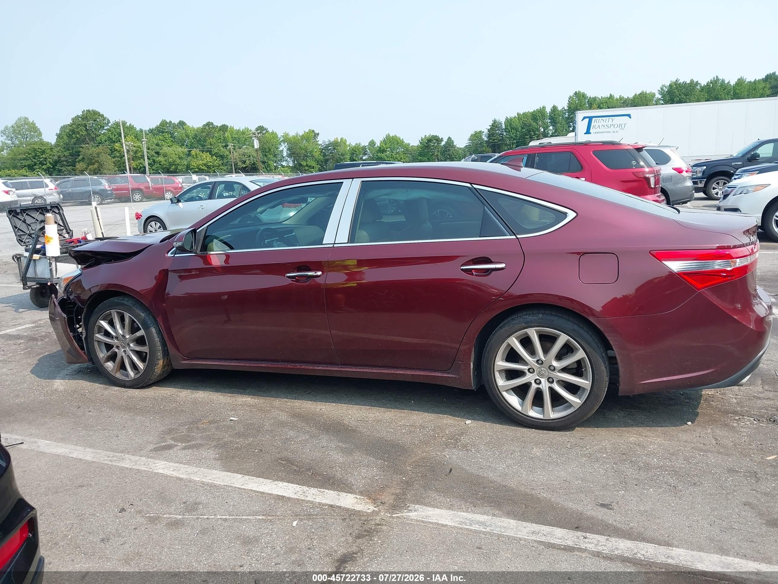 2014 Toyota Avalon Limited Burgundy vin: 4T1BK1EB7EU131568