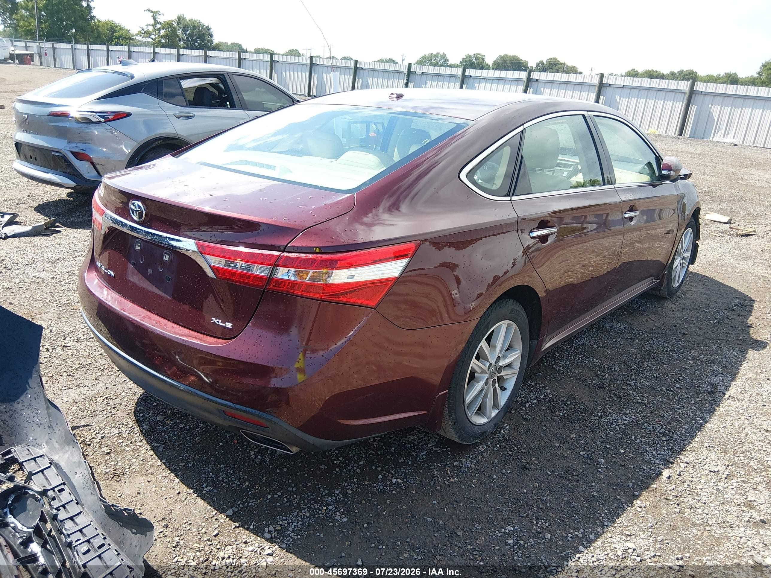 2015 Toyota Avalon Xle Burgundy vin: 4T1BK1EB7FU140272