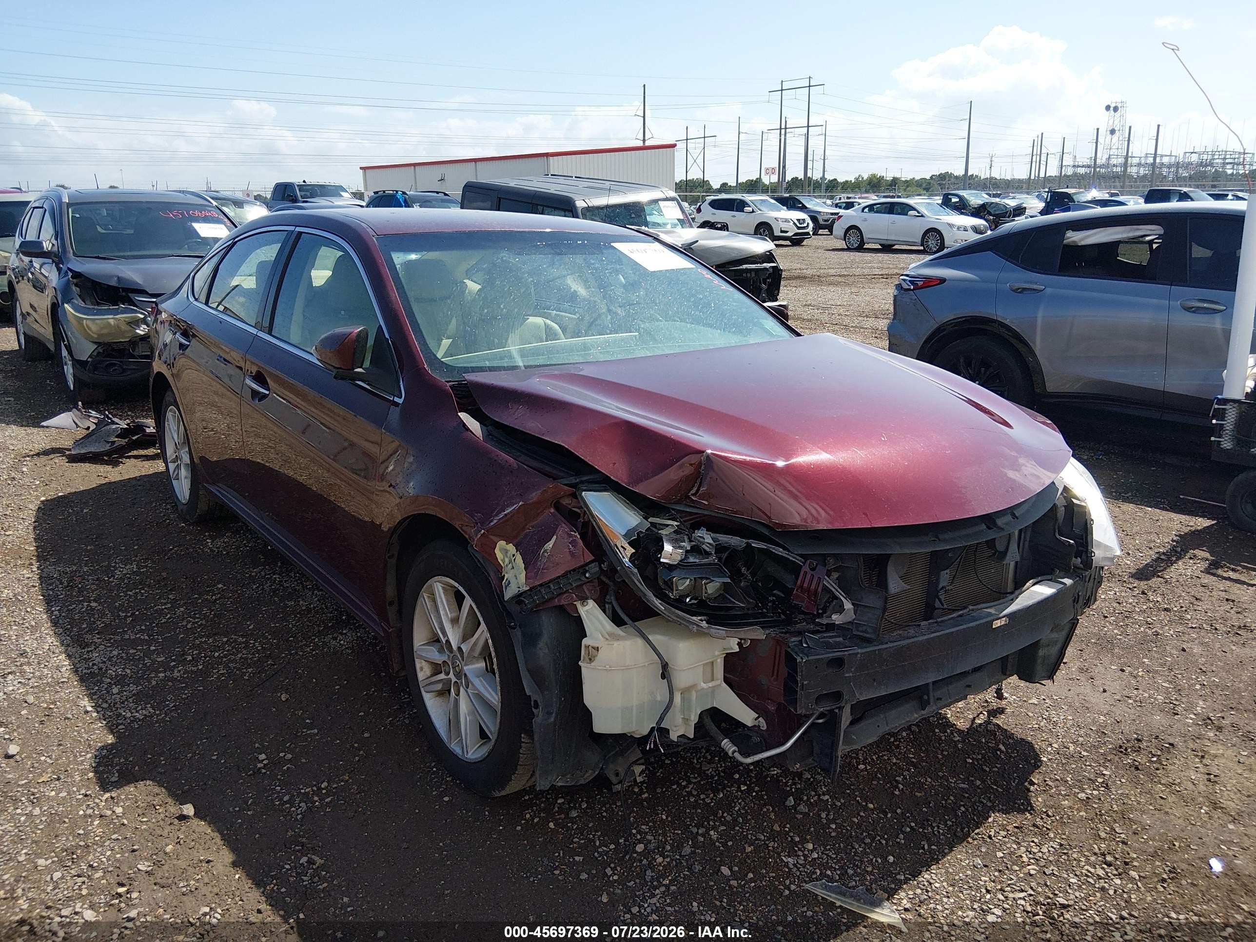 2015 Toyota Avalon Xle Бордовый vin: 4T1BK1EB7FU140272