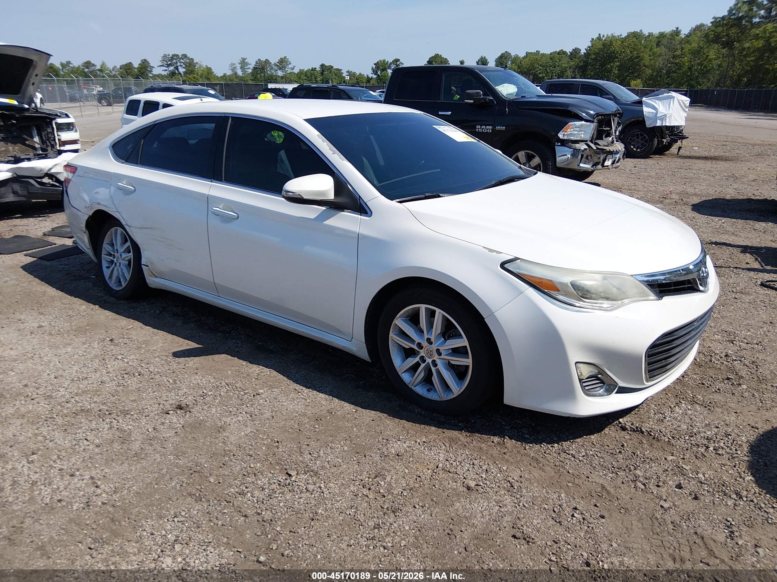 2015 Toyota Avalon Xle White vin: 4T1BK1EB7FU156956