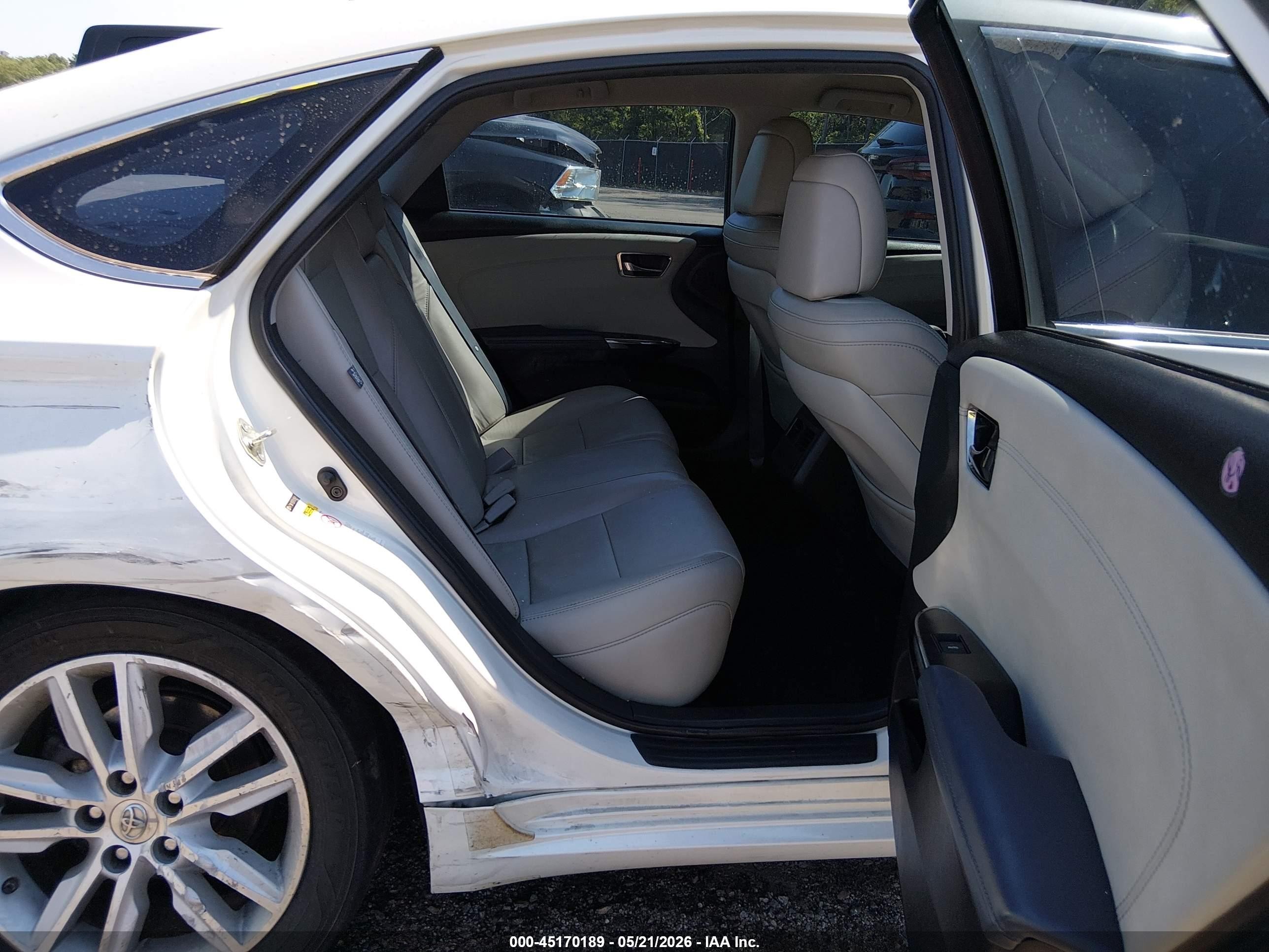 2015 Toyota Avalon Xle White vin: 4T1BK1EB7FU156956
