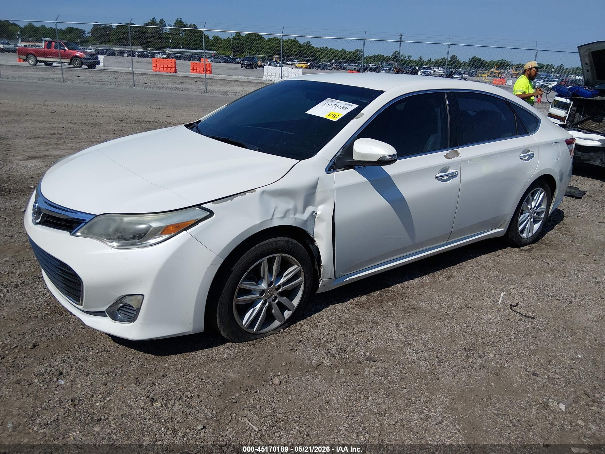 2015 Toyota Avalon Xle White vin: 4T1BK1EB7FU156956