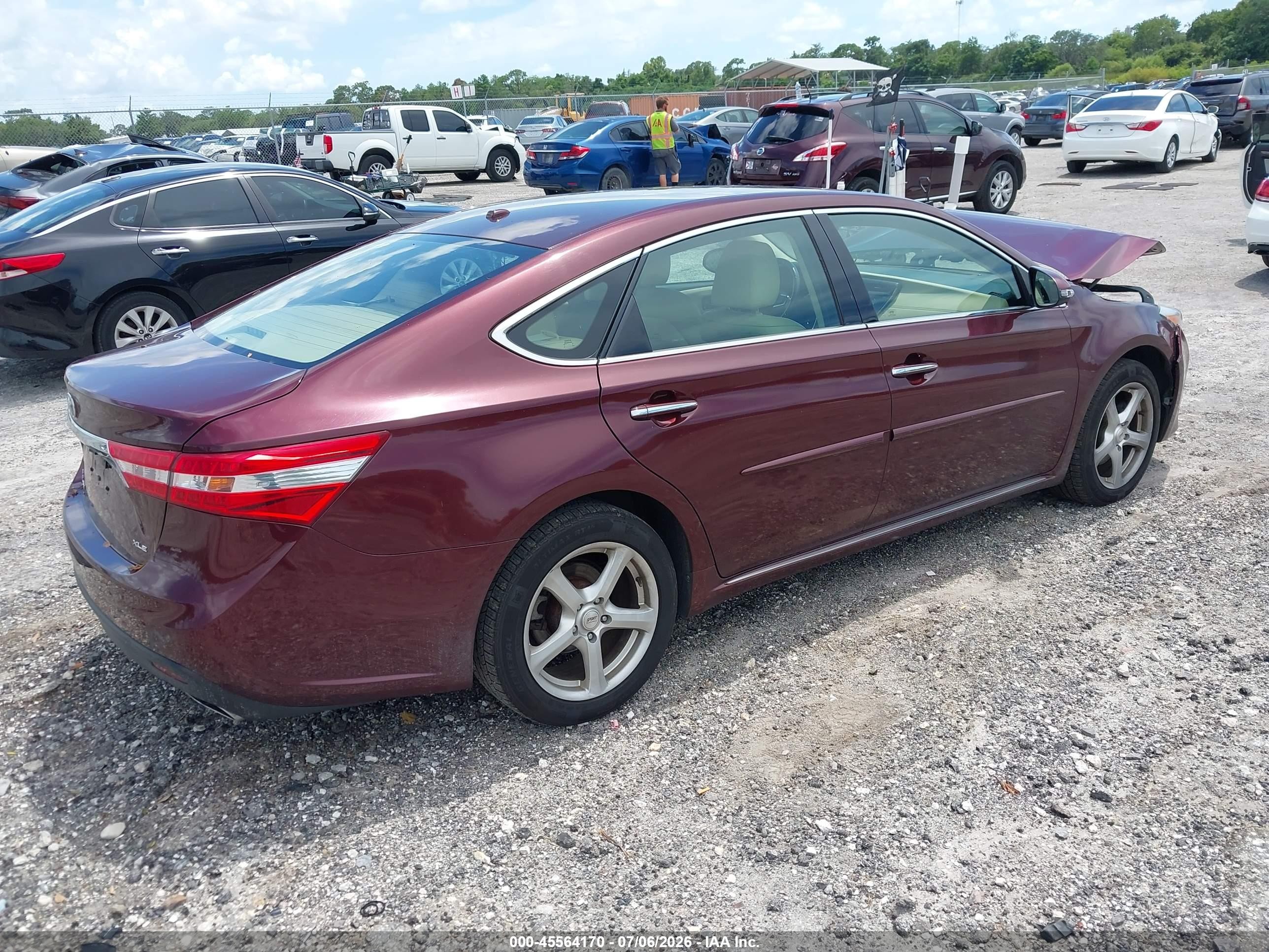 2015 Toyota Avalon Xle Maroon vin: 4T1BK1EB7FU157914