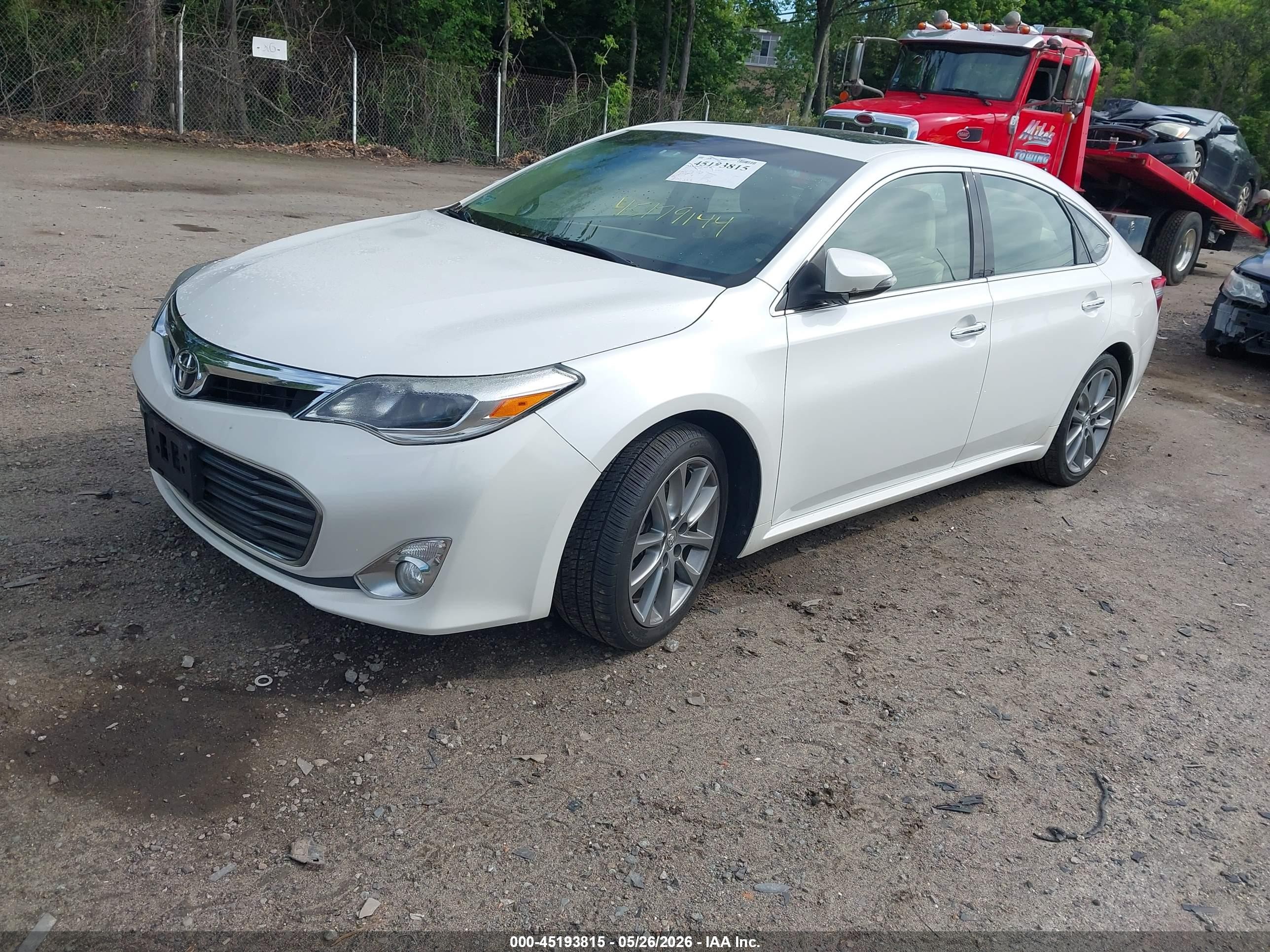 2015 Toyota Avalon Xle/premium/touring/ltd White vin: 4T1BK1EB7FU169173