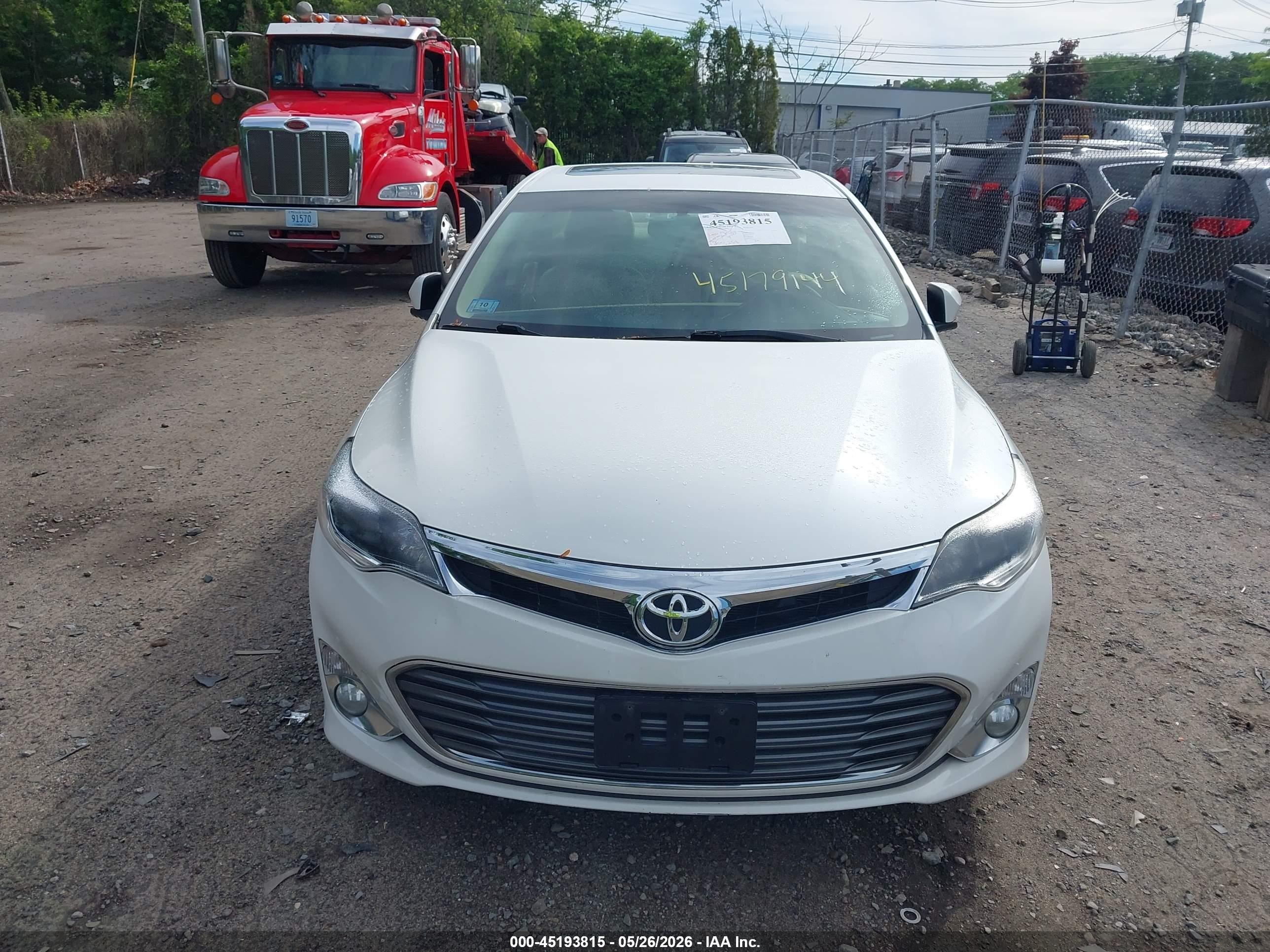 2015 Toyota Avalon Xle/premium/touring/ltd White vin: 4T1BK1EB7FU169173
