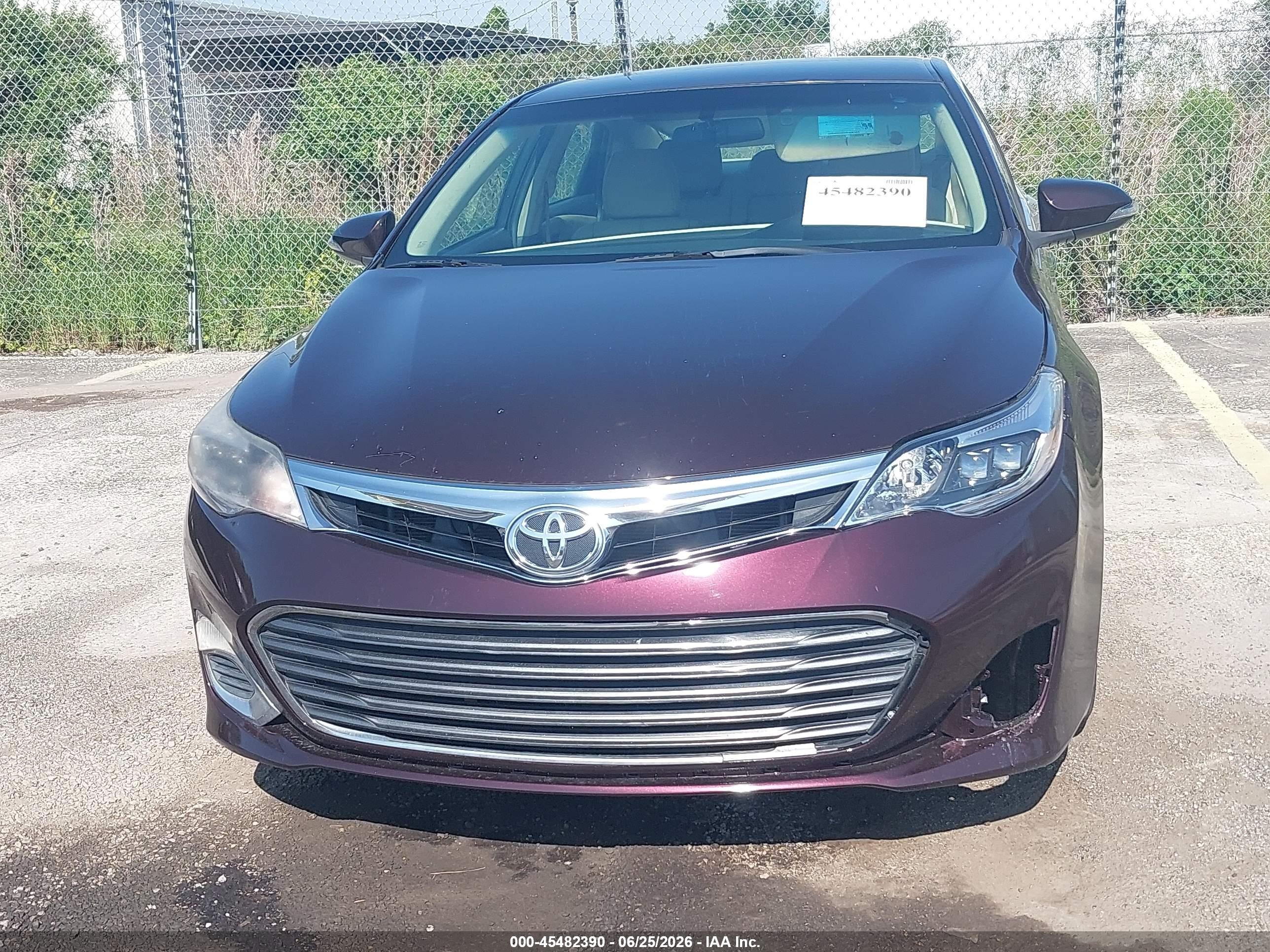 2015 Toyota Avalon Xle Burgundy vin: 4T1BK1EB7FU189309