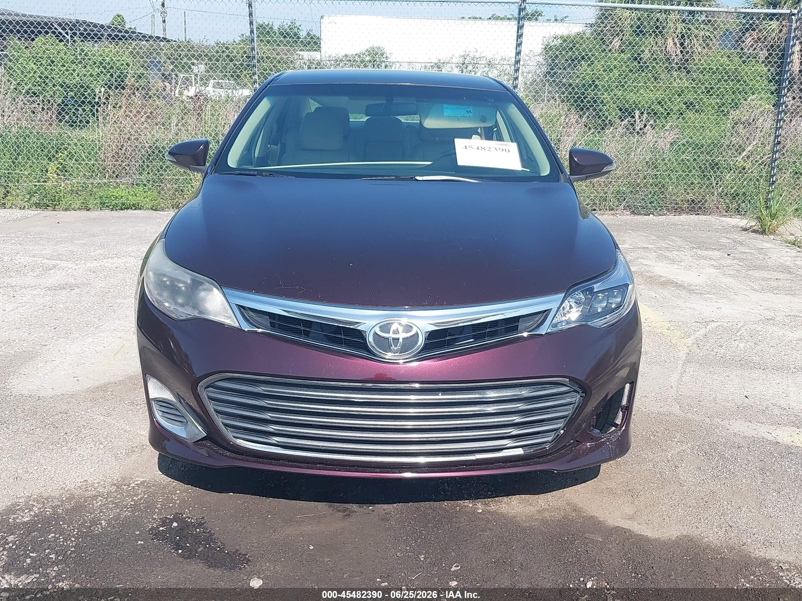 2015 Toyota Avalon Xle Burgundy vin: 4T1BK1EB7FU189309