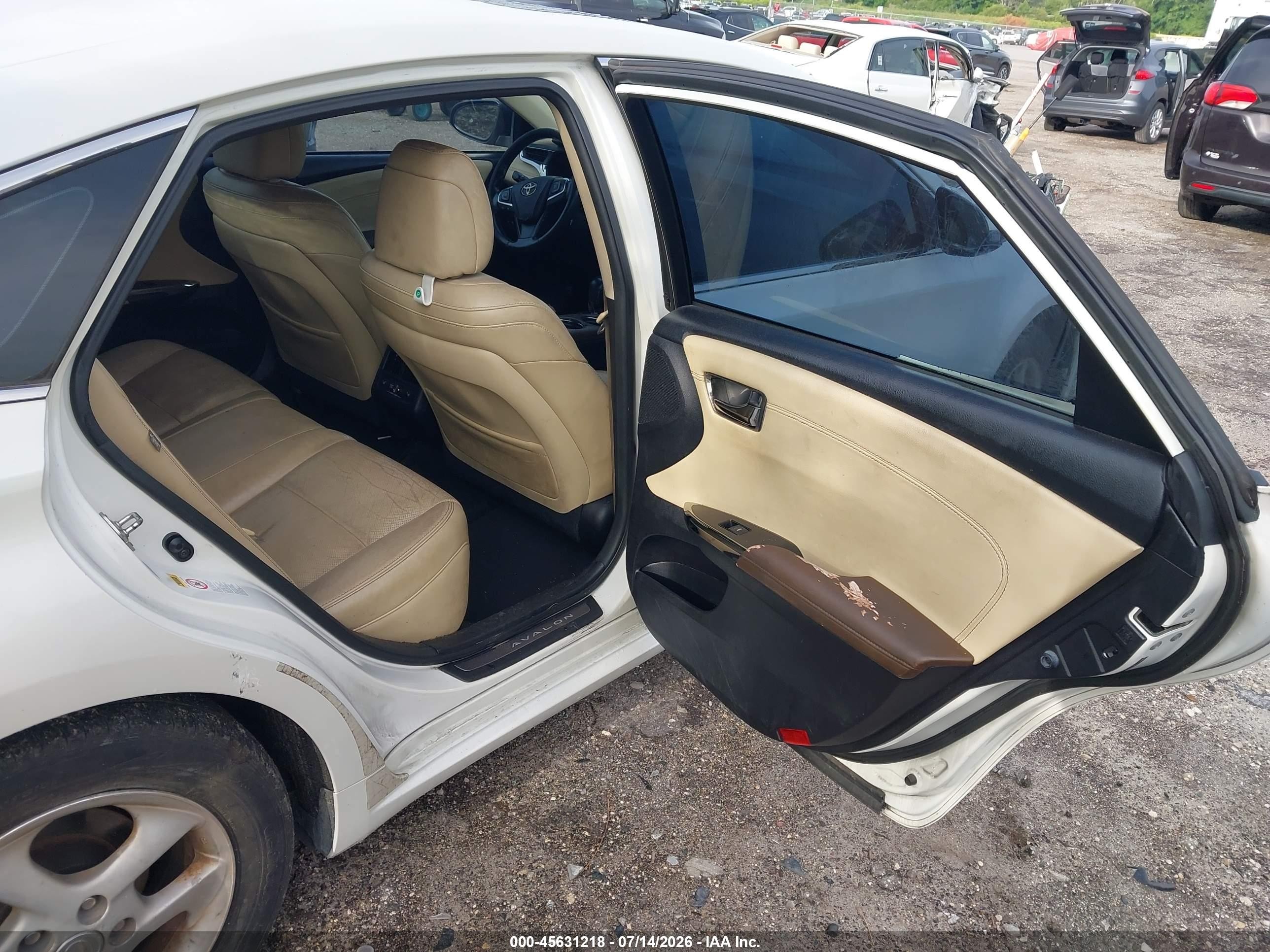 2013 Toyota Avalon Limited Белый vin: 4T1BK1EB8DU018632