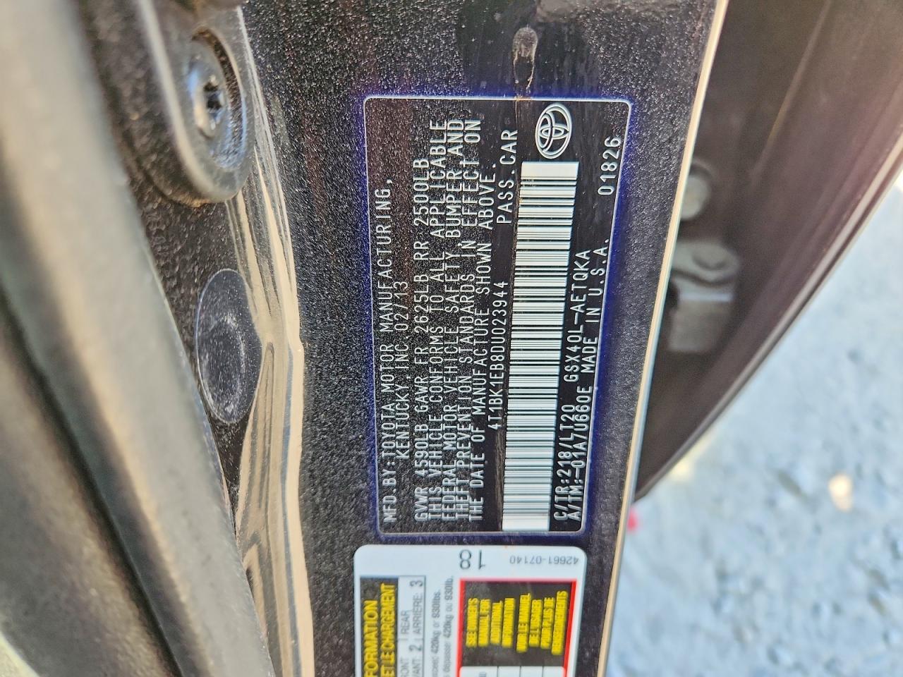 2013 Toyota Avalon Xle Touring Black vin: 4T1BK1EB8DU023944
