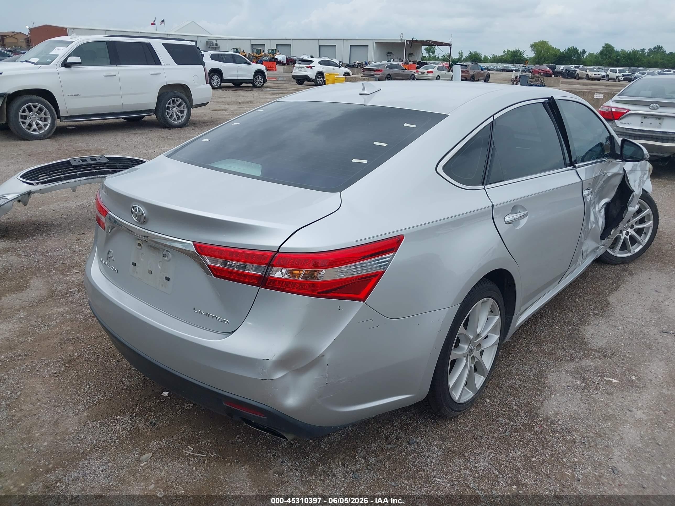 2013 Toyota Avalon Limited Silver vin: 4T1BK1EB8DU038136