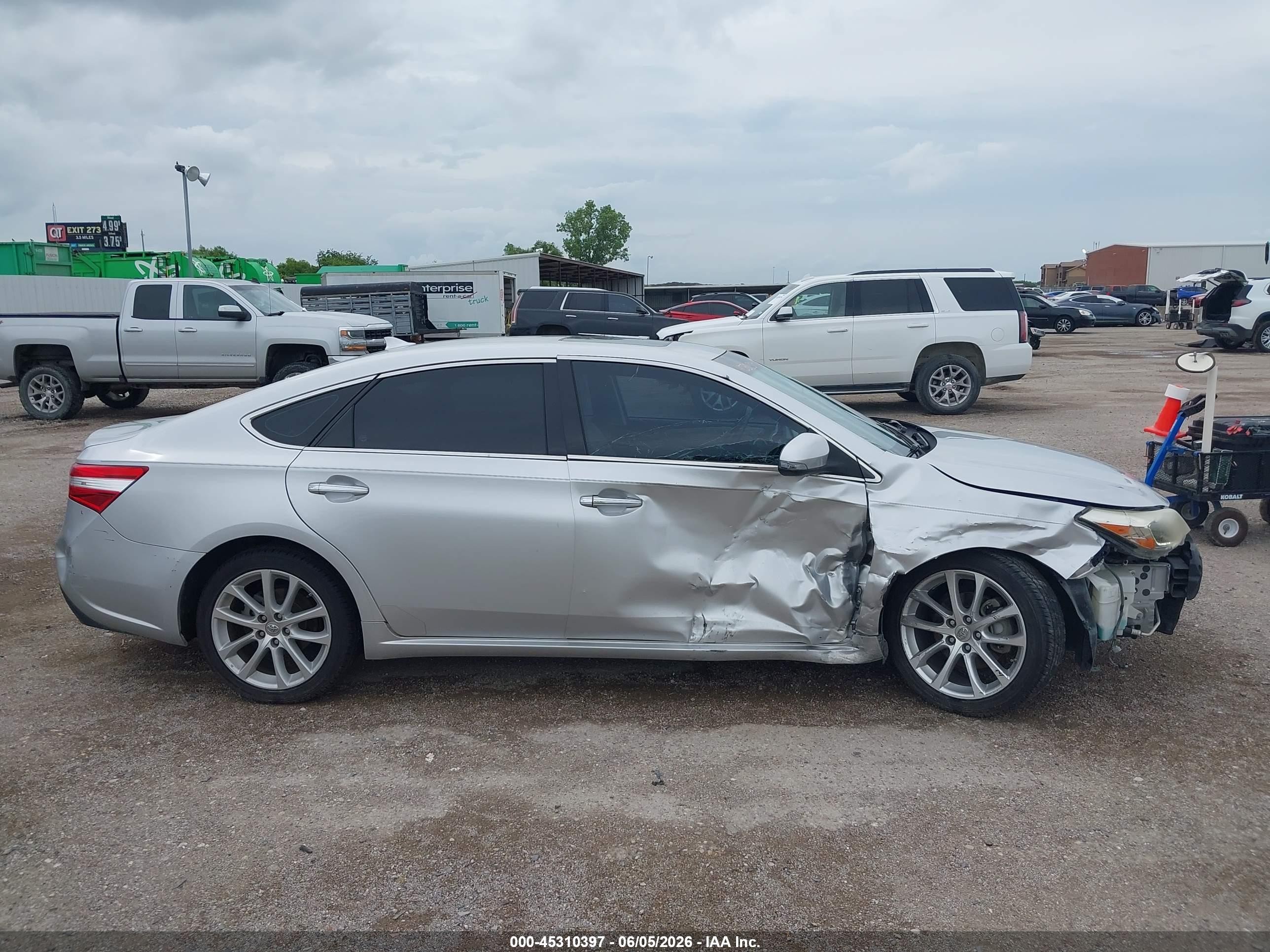 2013 Toyota Avalon Limited Silver vin: 4T1BK1EB8DU038136