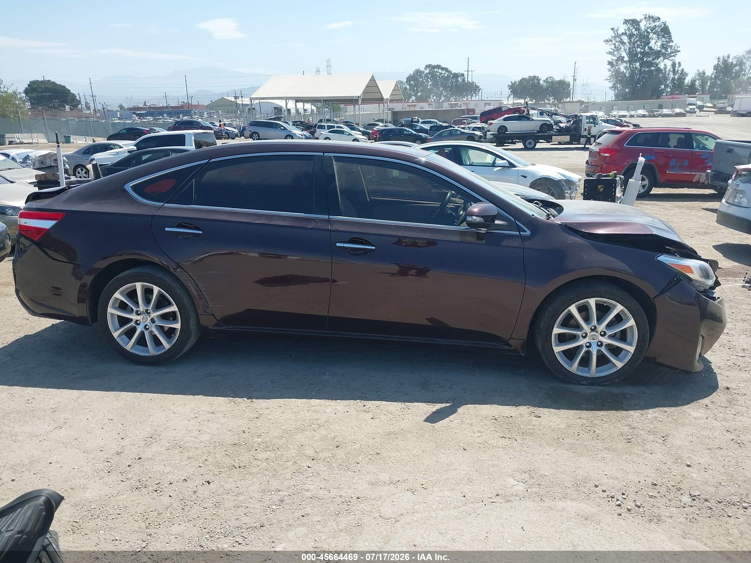 2013 Toyota Avalon Xle Touring Burgundy vin: 4T1BK1EB8DU050240