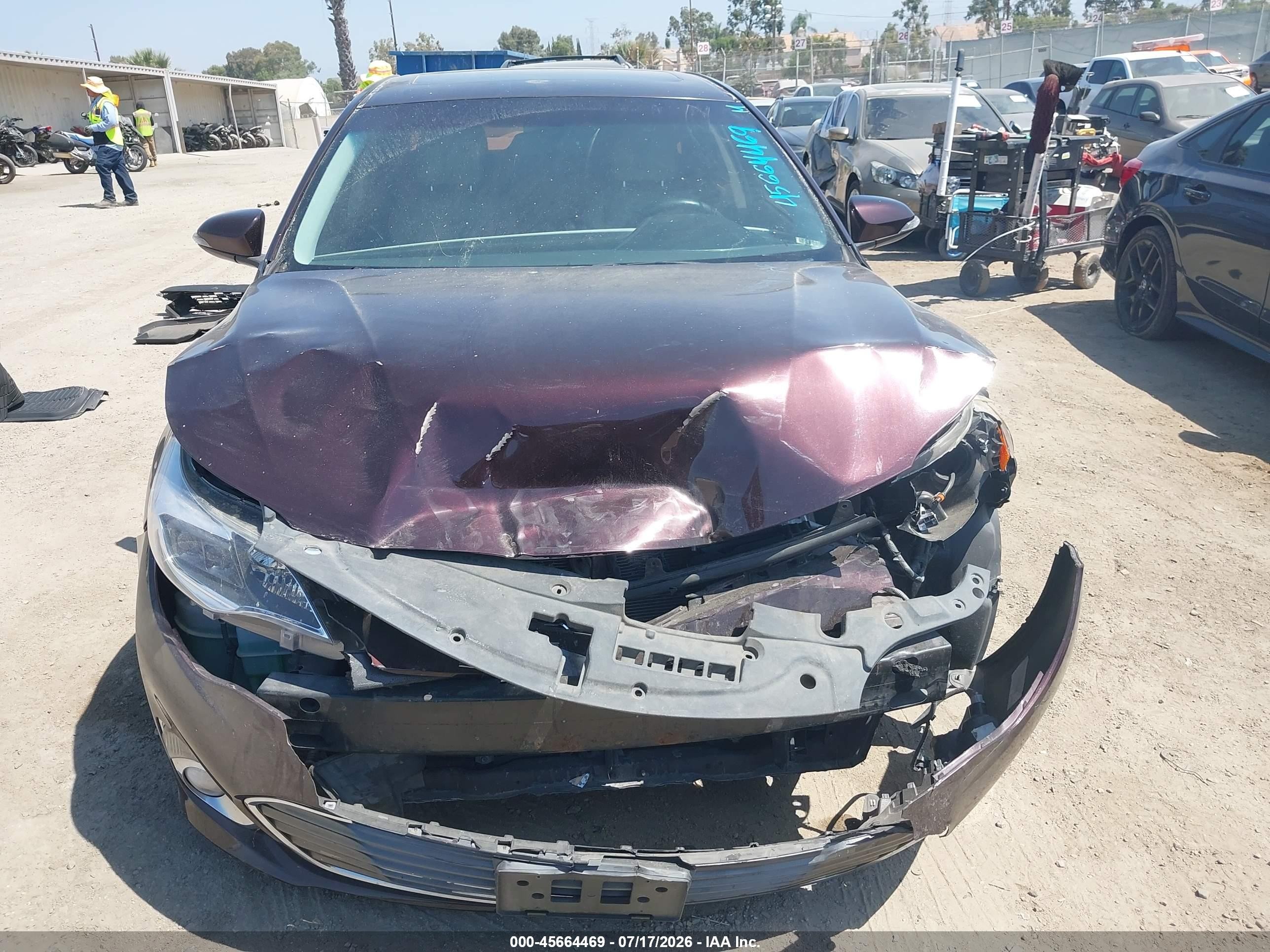 2013 Toyota Avalon Xle Touring Burgundy vin: 4T1BK1EB8DU050240