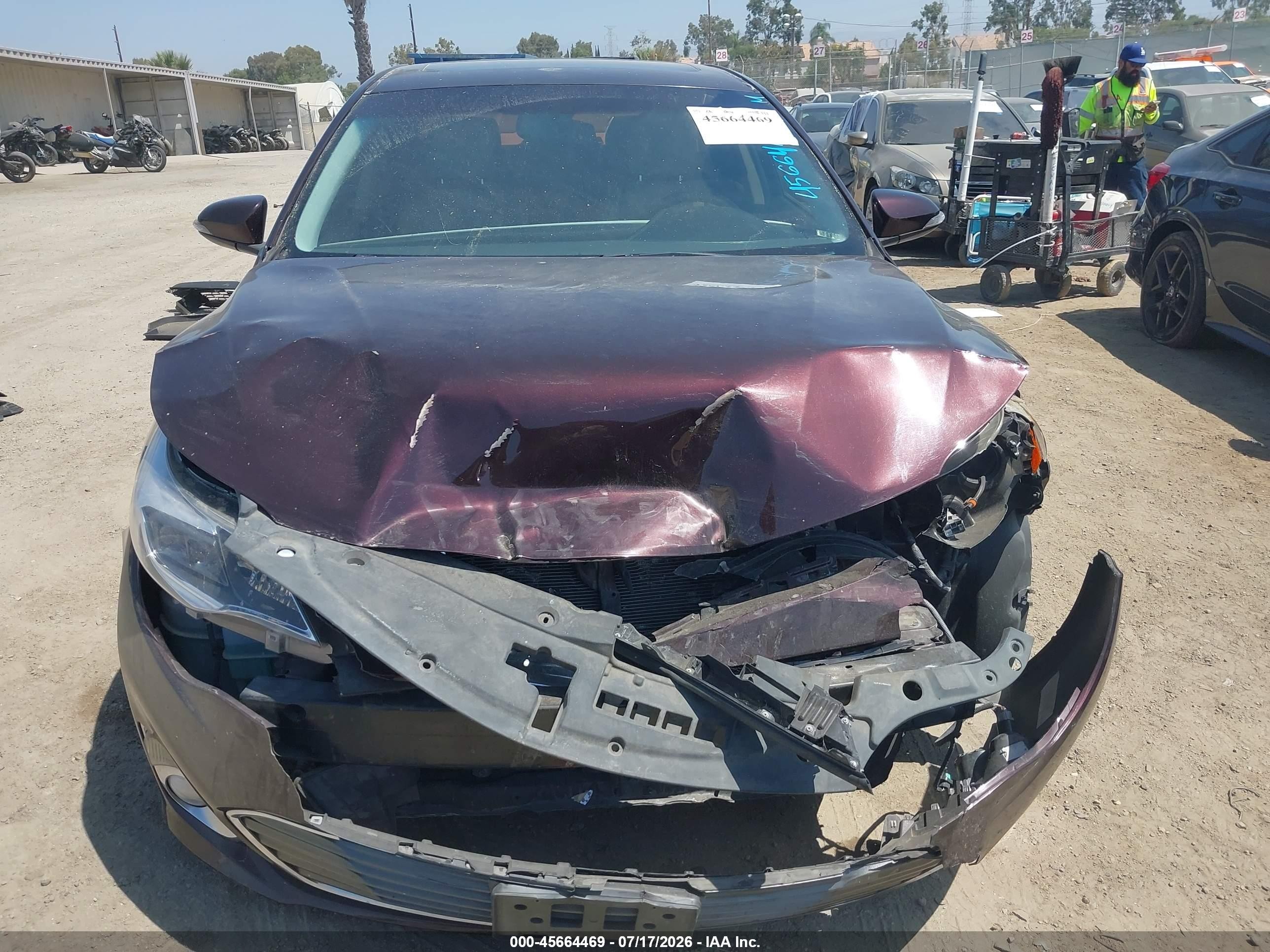 2013 Toyota Avalon Xle Touring Burgundy vin: 4T1BK1EB8DU050240